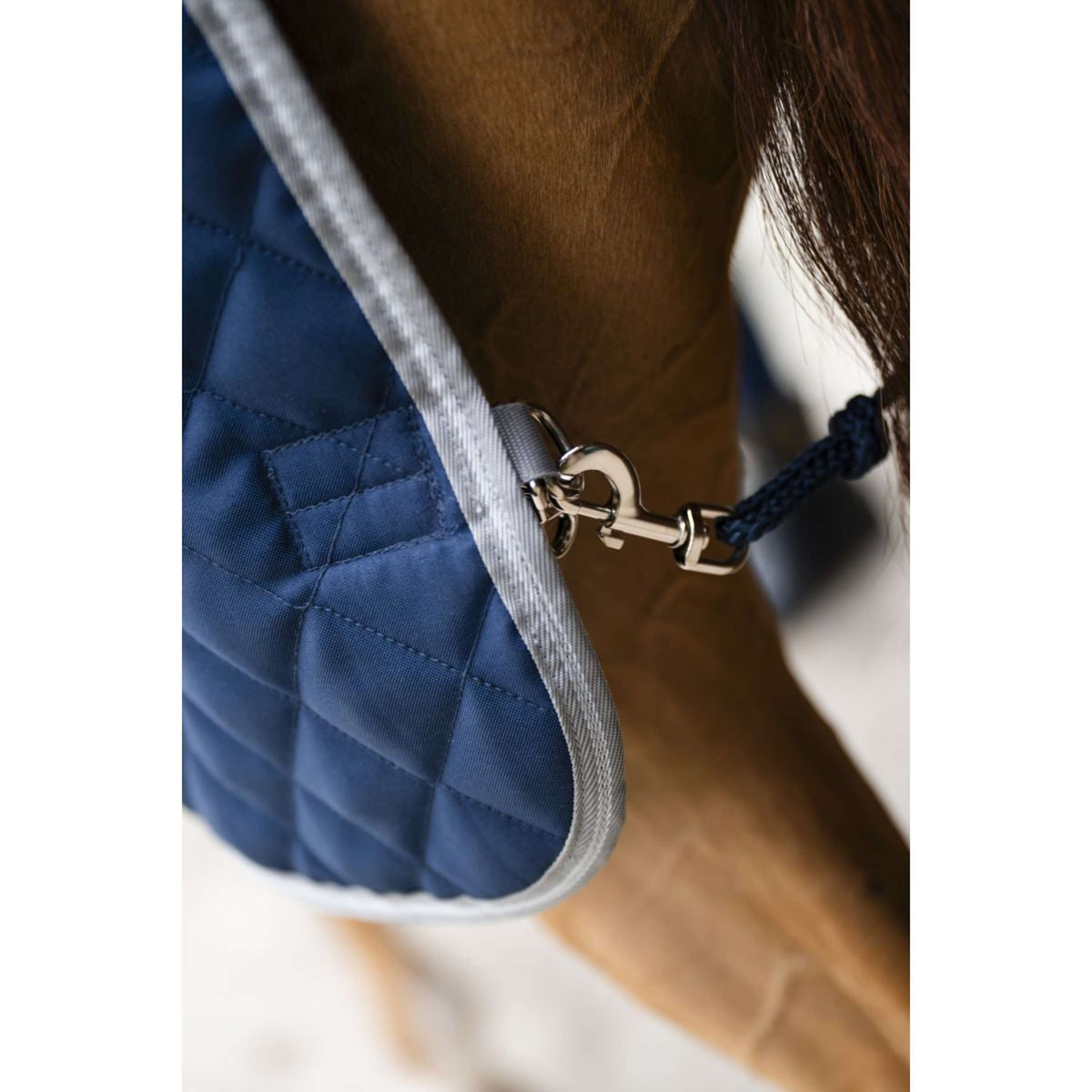 Amigo Quilted Stable Plus 200g Navy/Titanium Grey/Silver