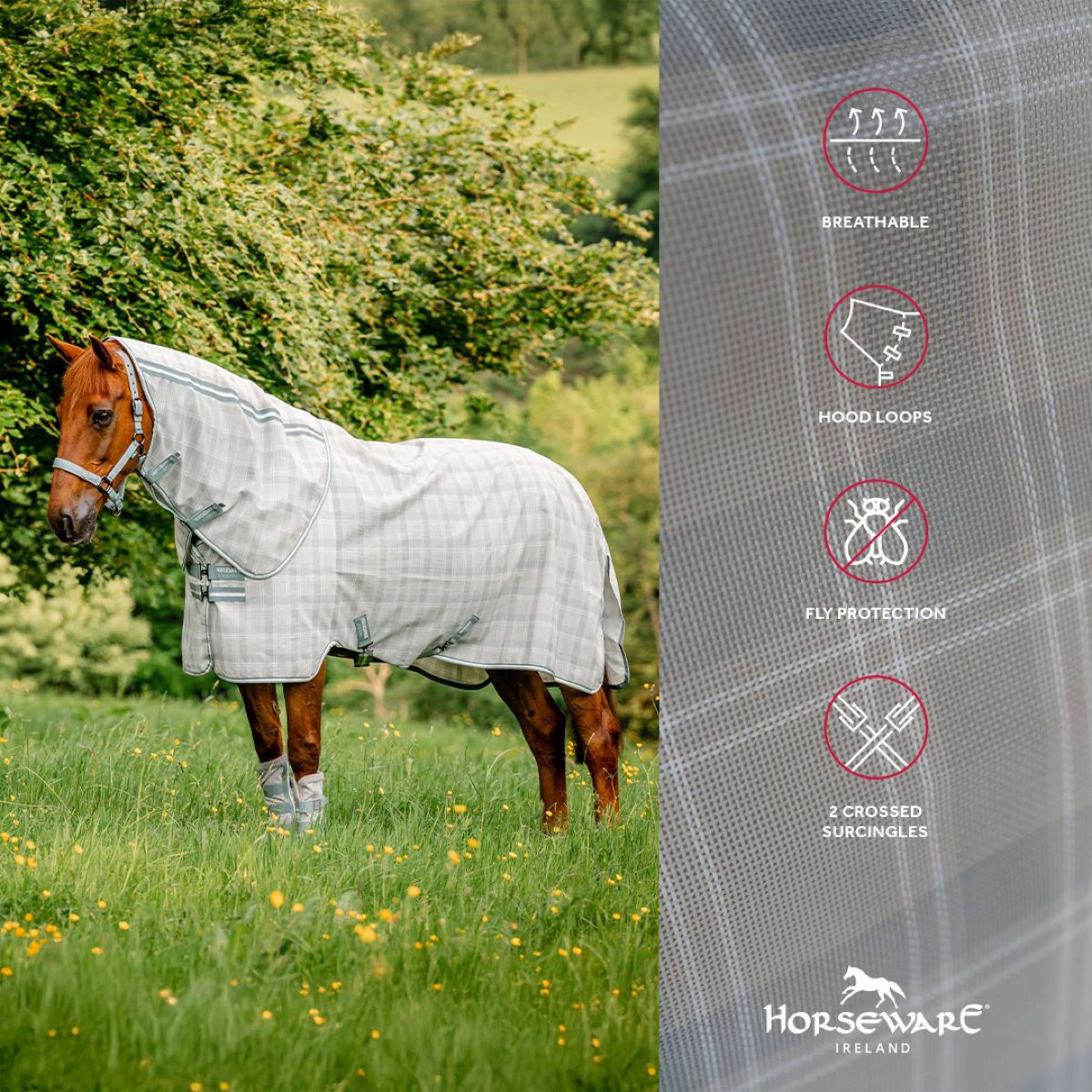Horseware Fliegendecke Newmarket Plus Witney Charcoal Horseware Fliegendecke Newmarket Plus Witney Charcoal