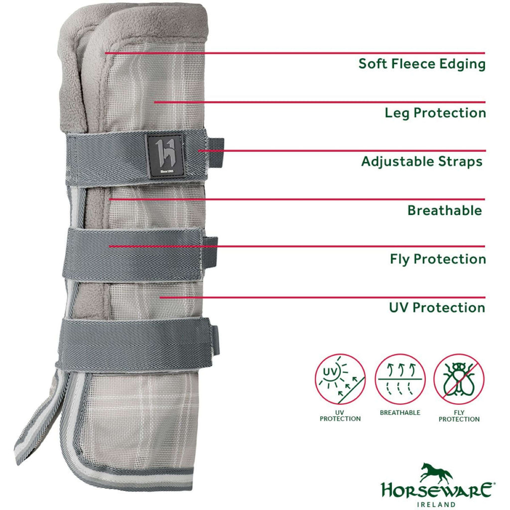 Horseware Fly Boots Newmarket Witney Charcoal