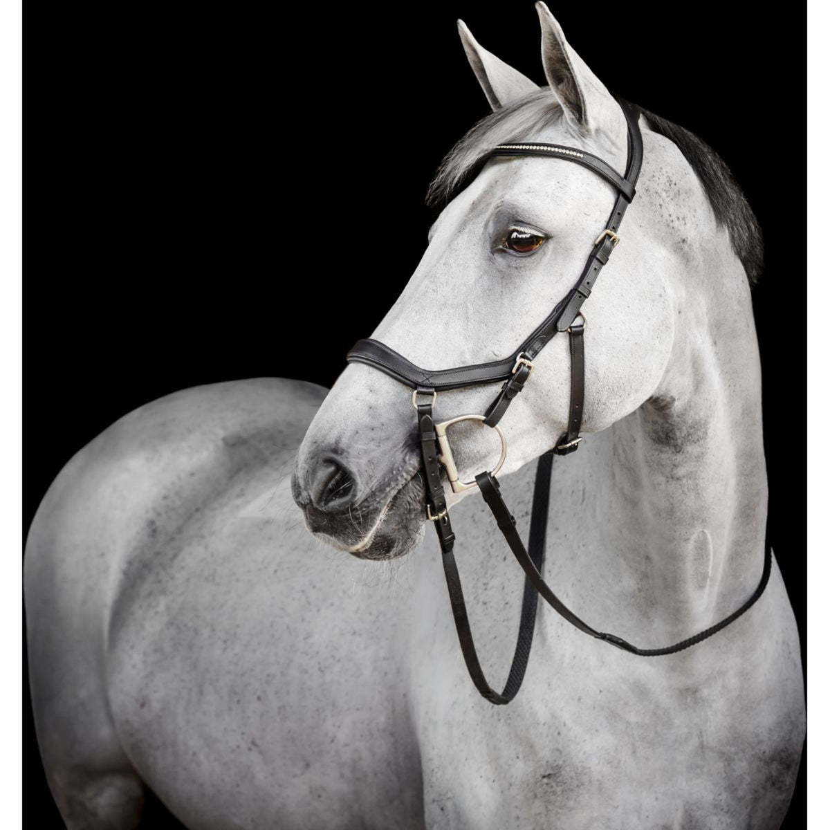 Horseware Micklem Diamante Competition Bridle Schwarz