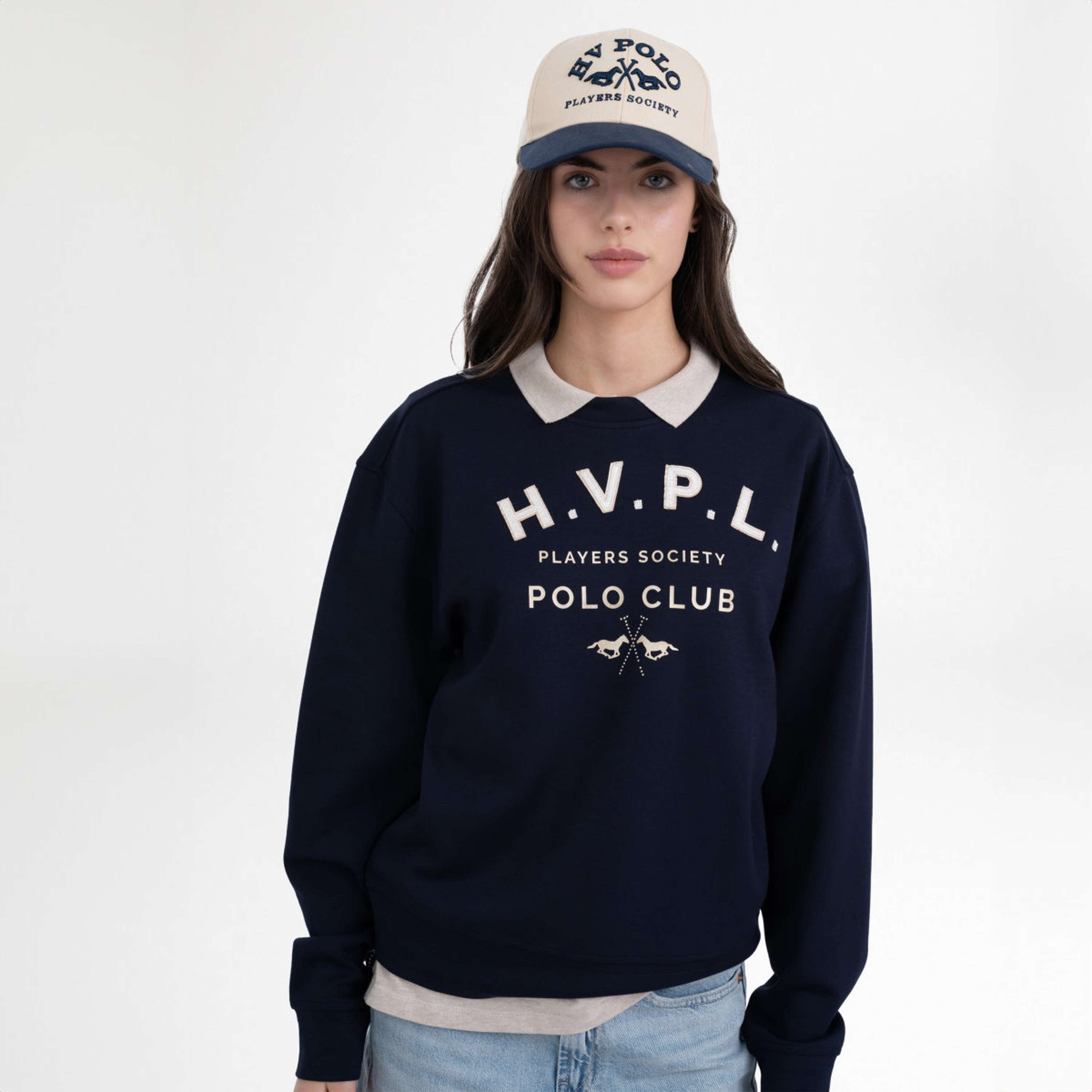 HV Polo Pullover HVPJanice Navy HV Polo Pullover HVPJanice Navy