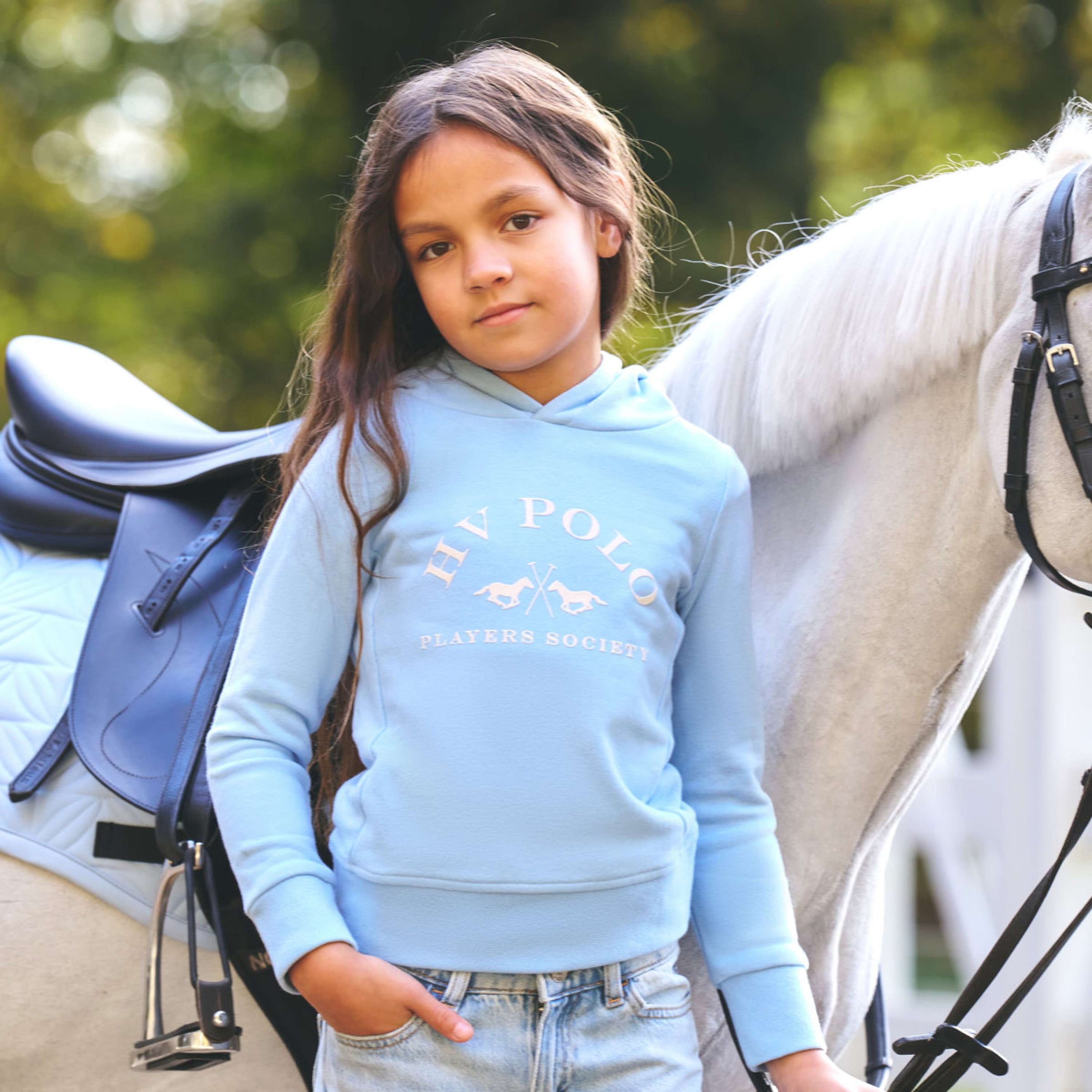 HV Polo Hoodie HVPJewel Kids Powder Blue