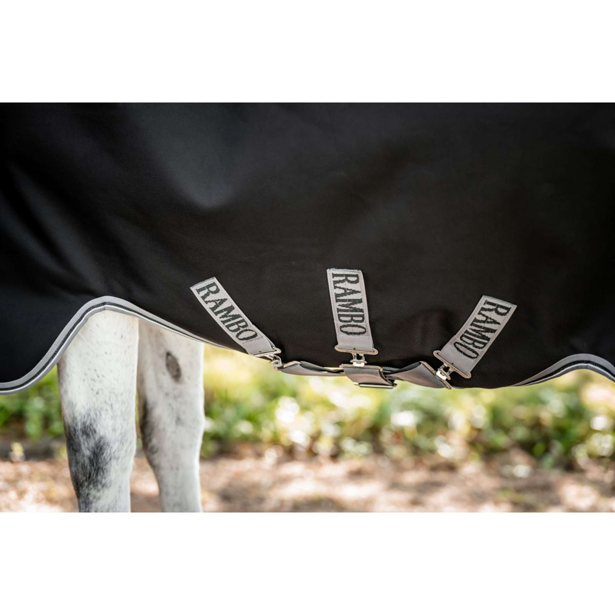 Rambo Wug Turnout Lite 0g Black/Thunderstorm Grey