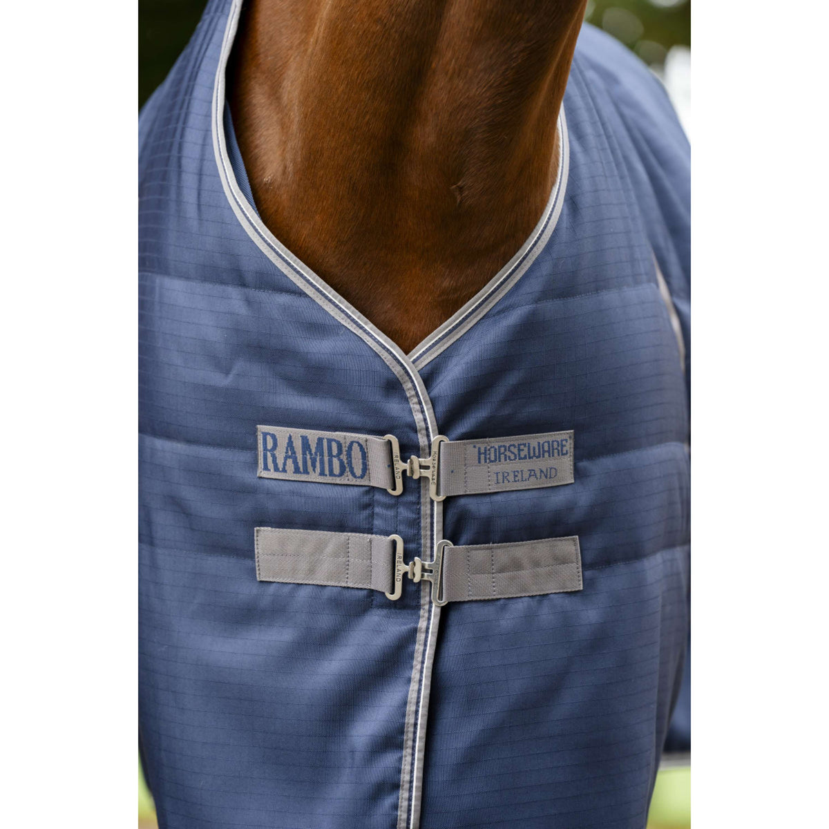 Rambo Stalldecke 400g Navy/Thunderstorm Grey/Silver
