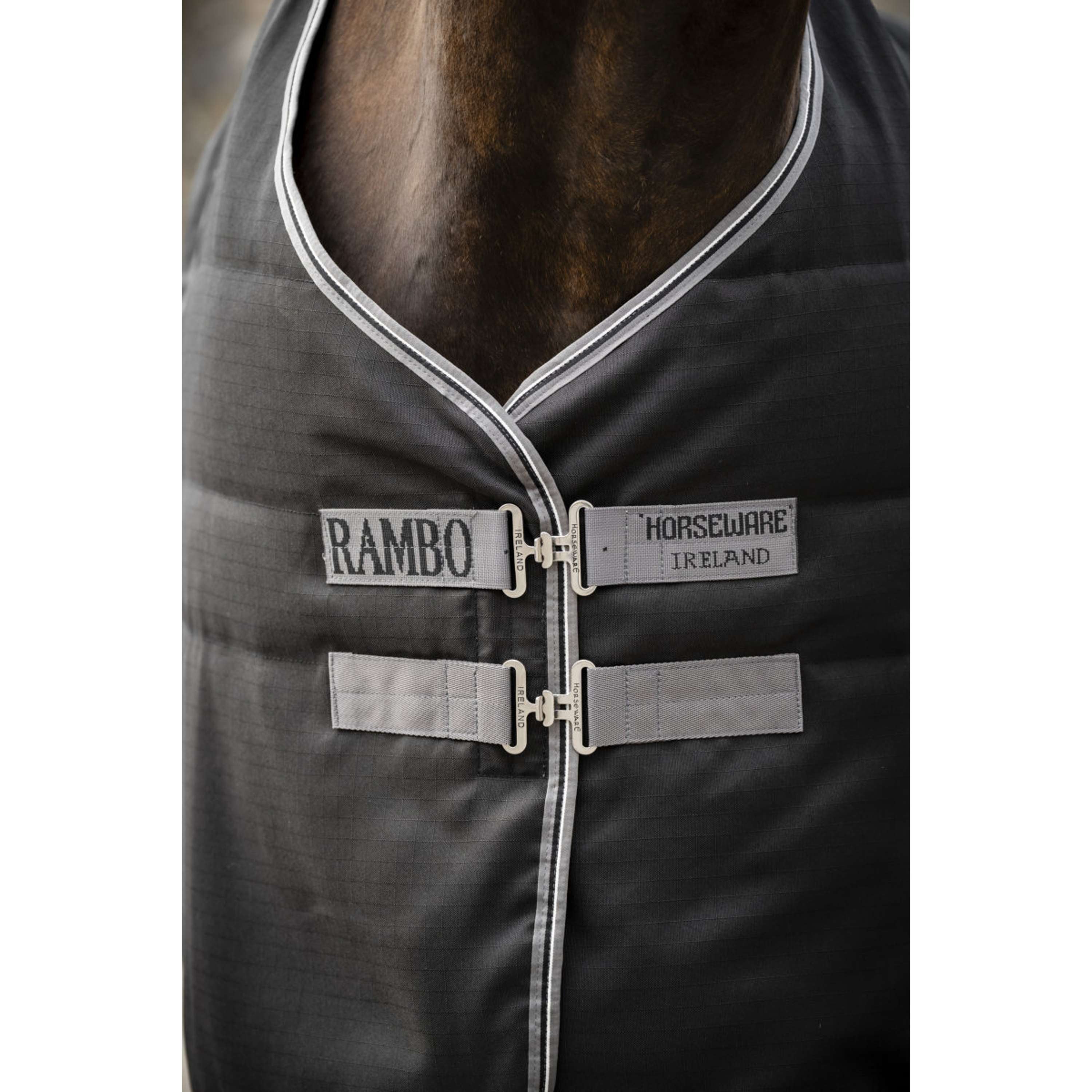 Rambo Stalldecke 100g Black/Thunderstorm Grey/Silver