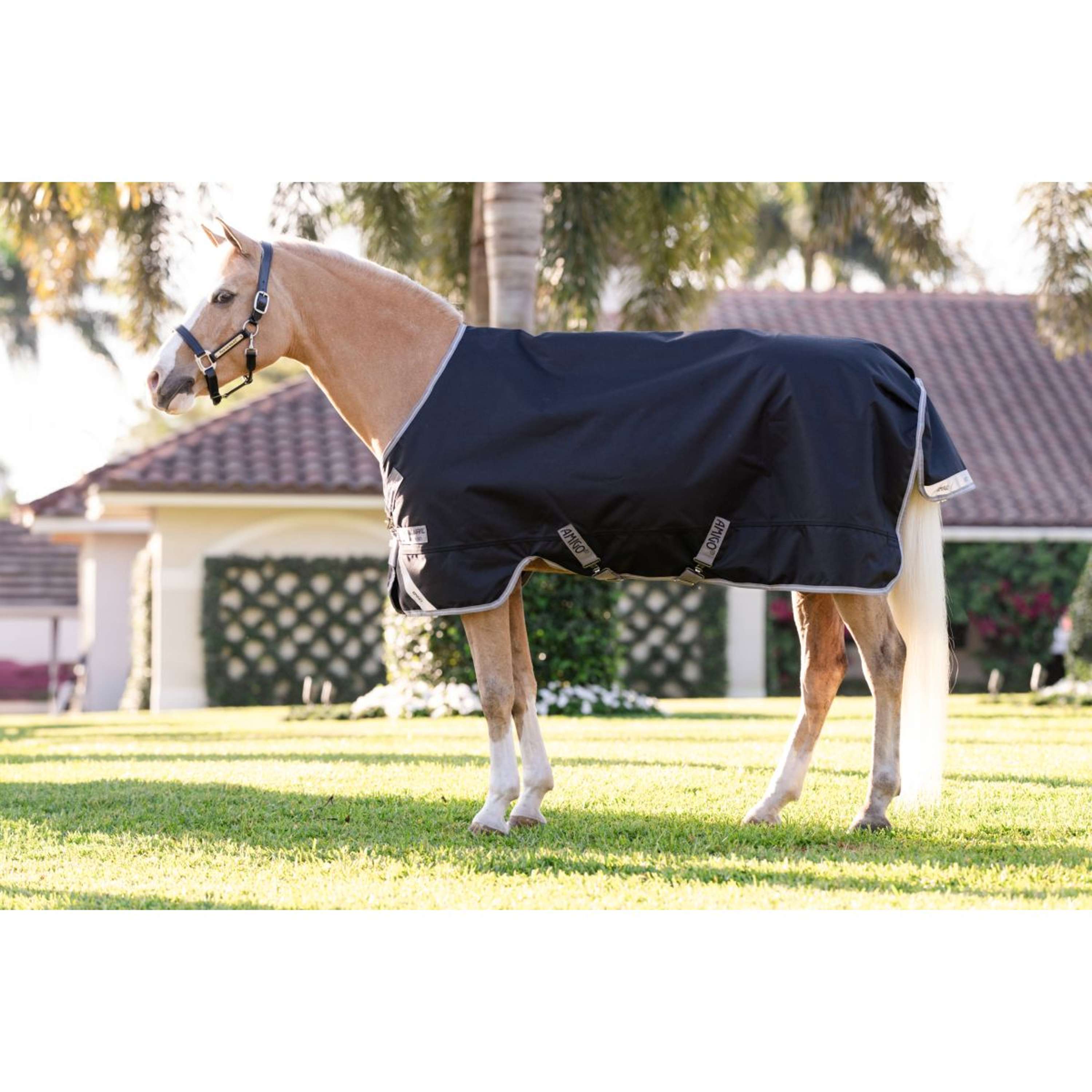 Amigo Turnout 1200D Pony 0g Schwarz/Titangrau/Silber