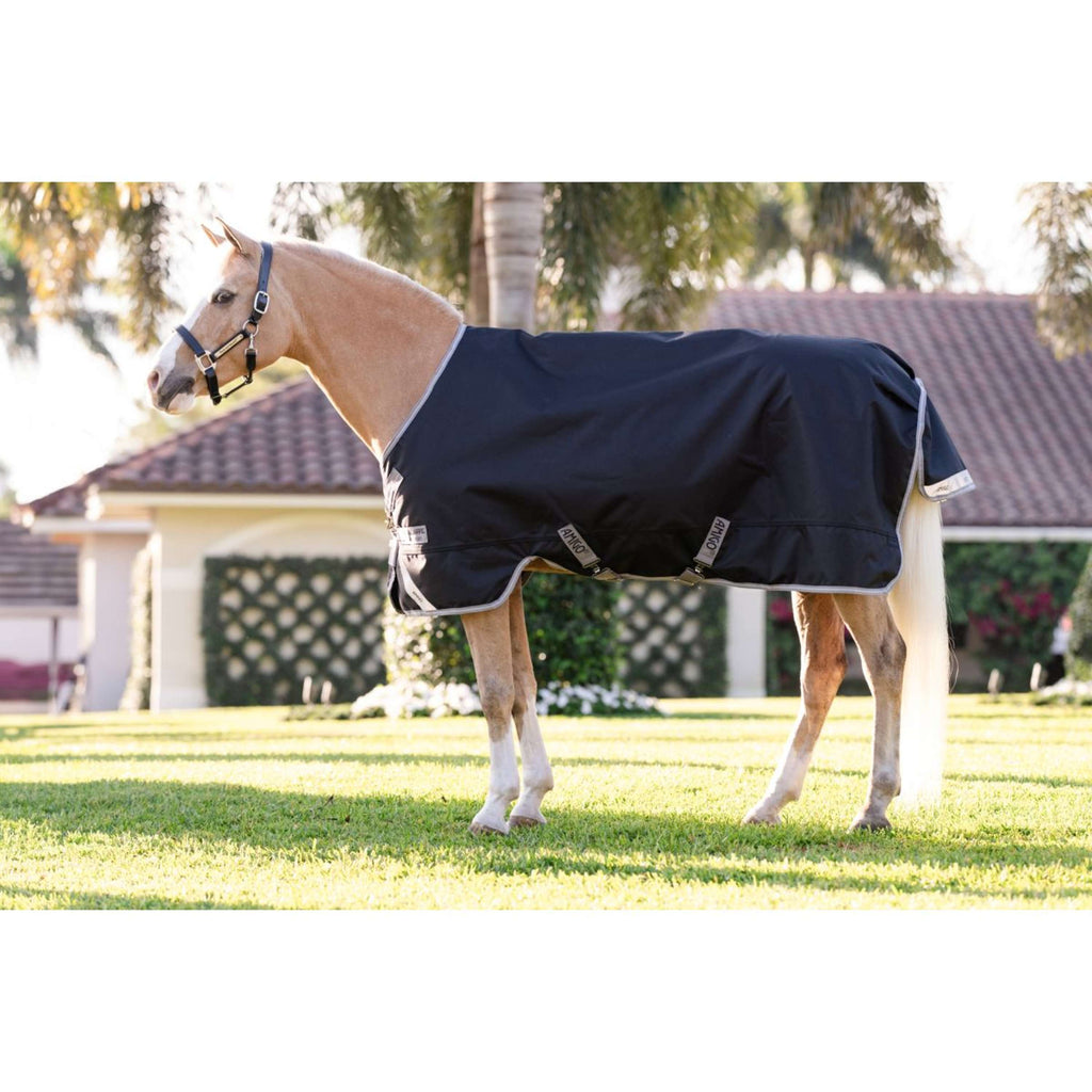 Amigo Turnout 1200D Pony 50g Schwarz/Titangrau/Silber