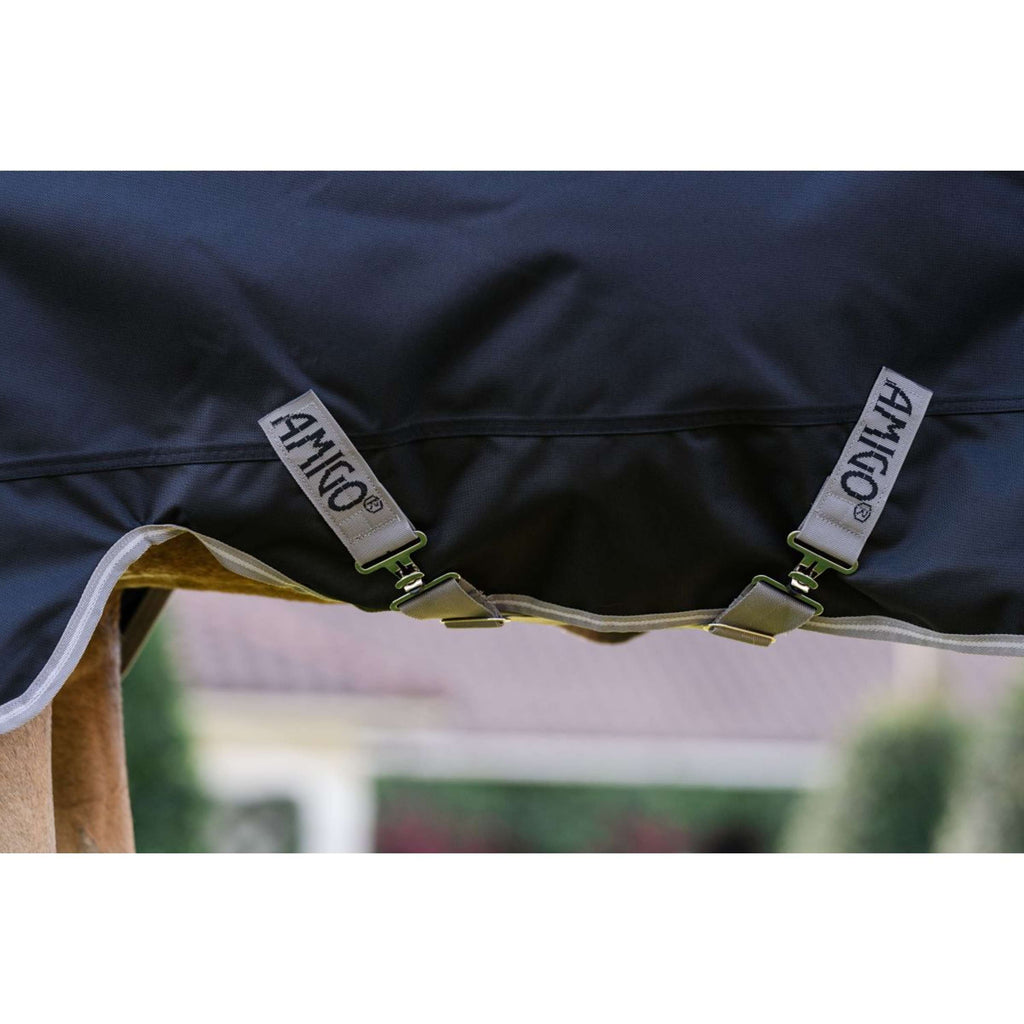 Amigo Turnout 1200D Pony 50g Schwarz/Titangrau/Silber