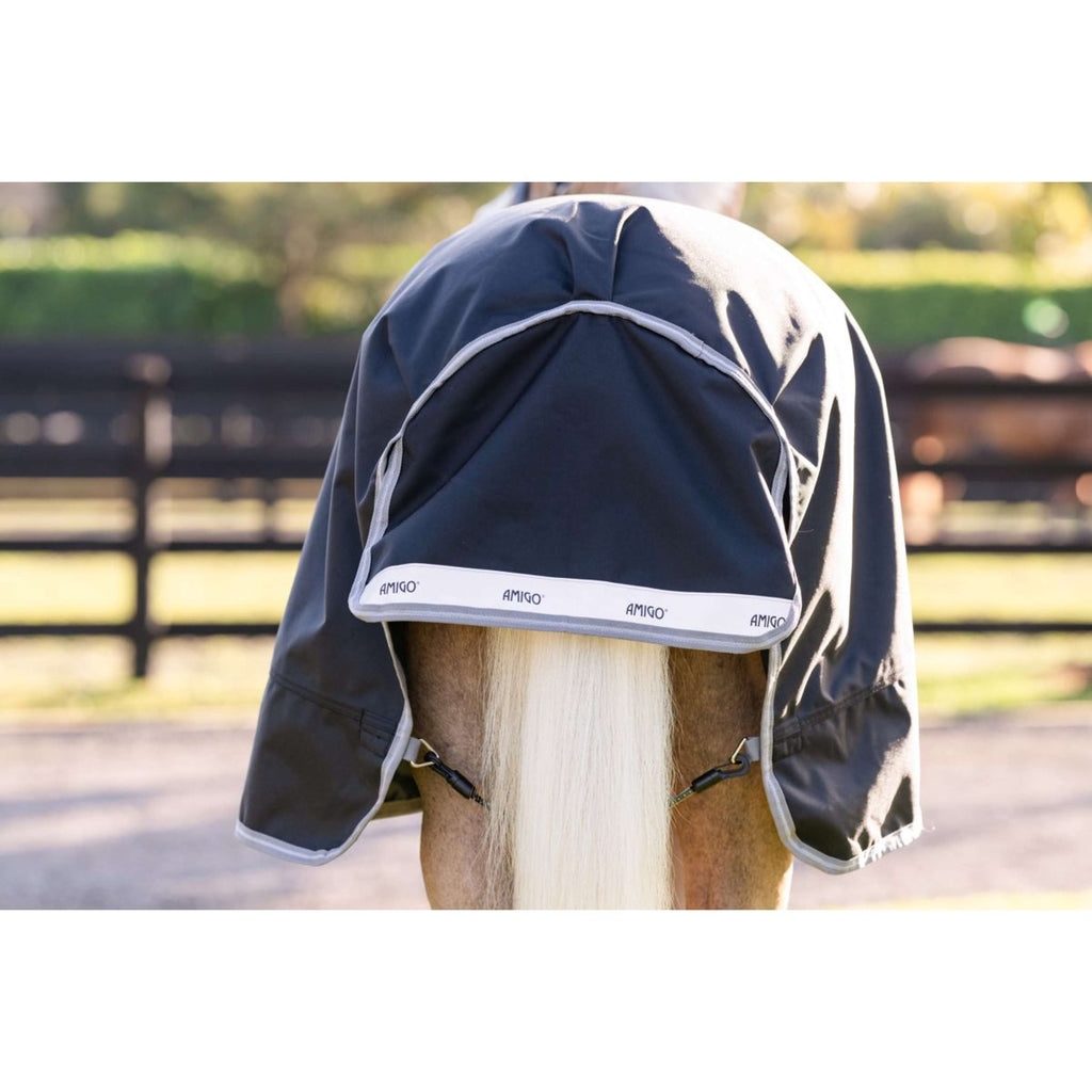 Amigo Turnout 1200D Pony 50g Schwarz/Titangrau/Silber