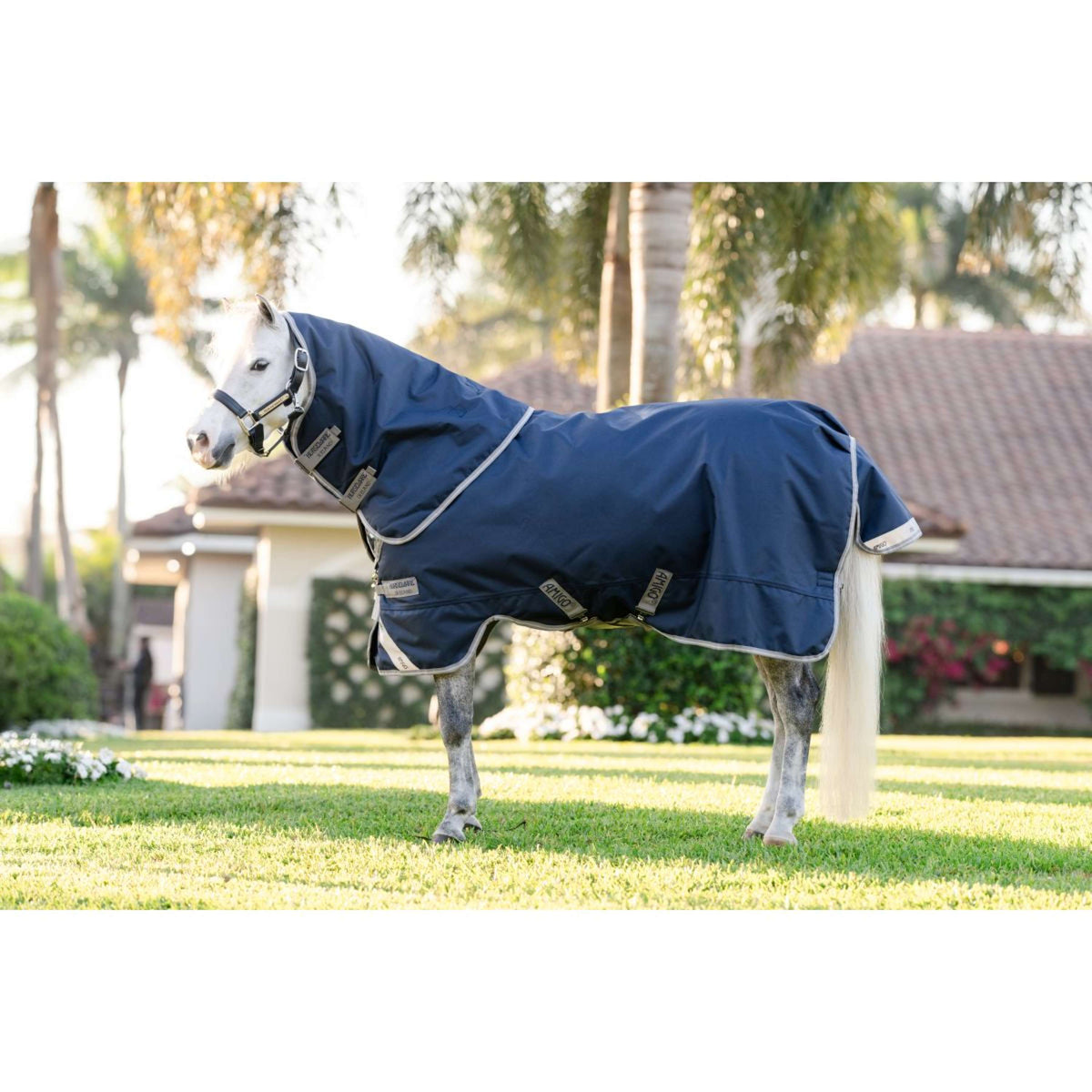 Amigo Turnout 1200D Plus Pony 0g Marineblau/Titangrau/Silber