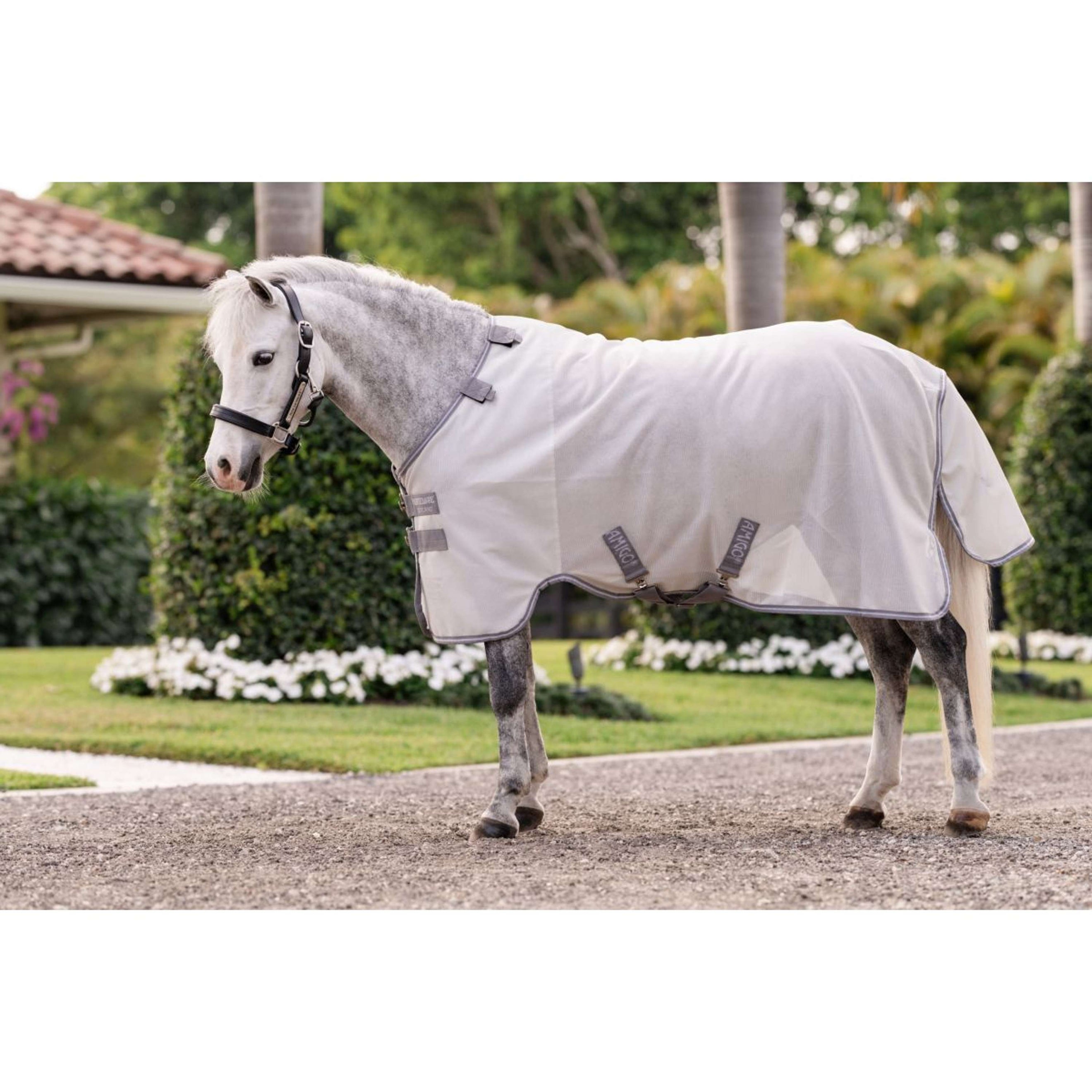 Amigo Bug Rug Plus Pony Silber/Titangrau/Silber Amigo Bug Rug Plus Pony Silber/Titangrau/Silber