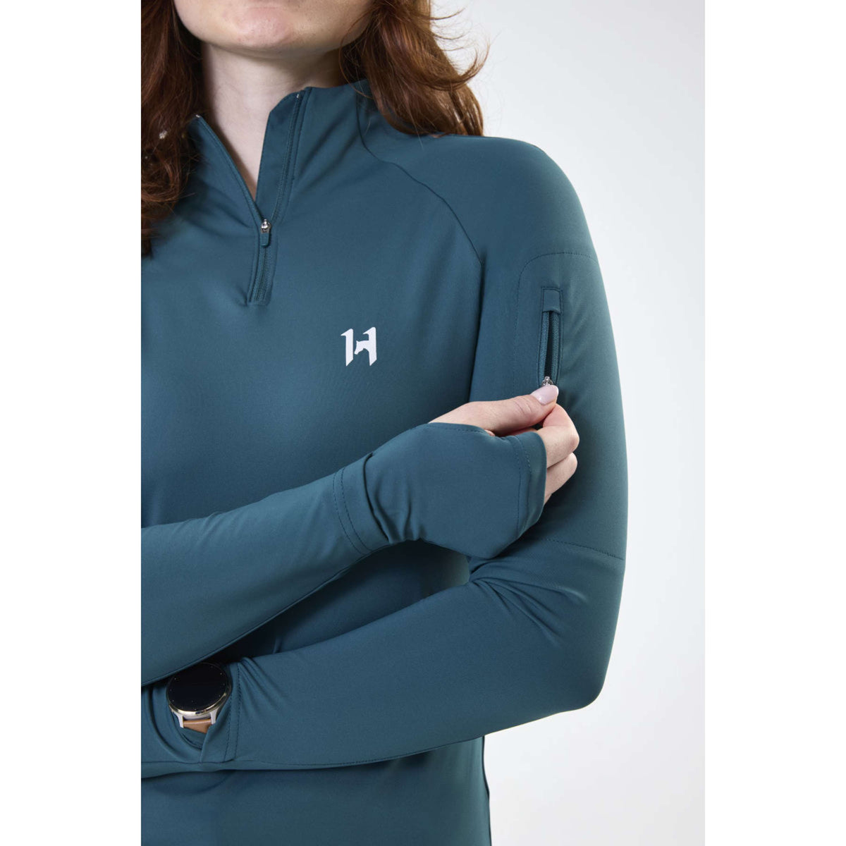 Horseware Shirt Strive Winter Zip Dynasty Green
