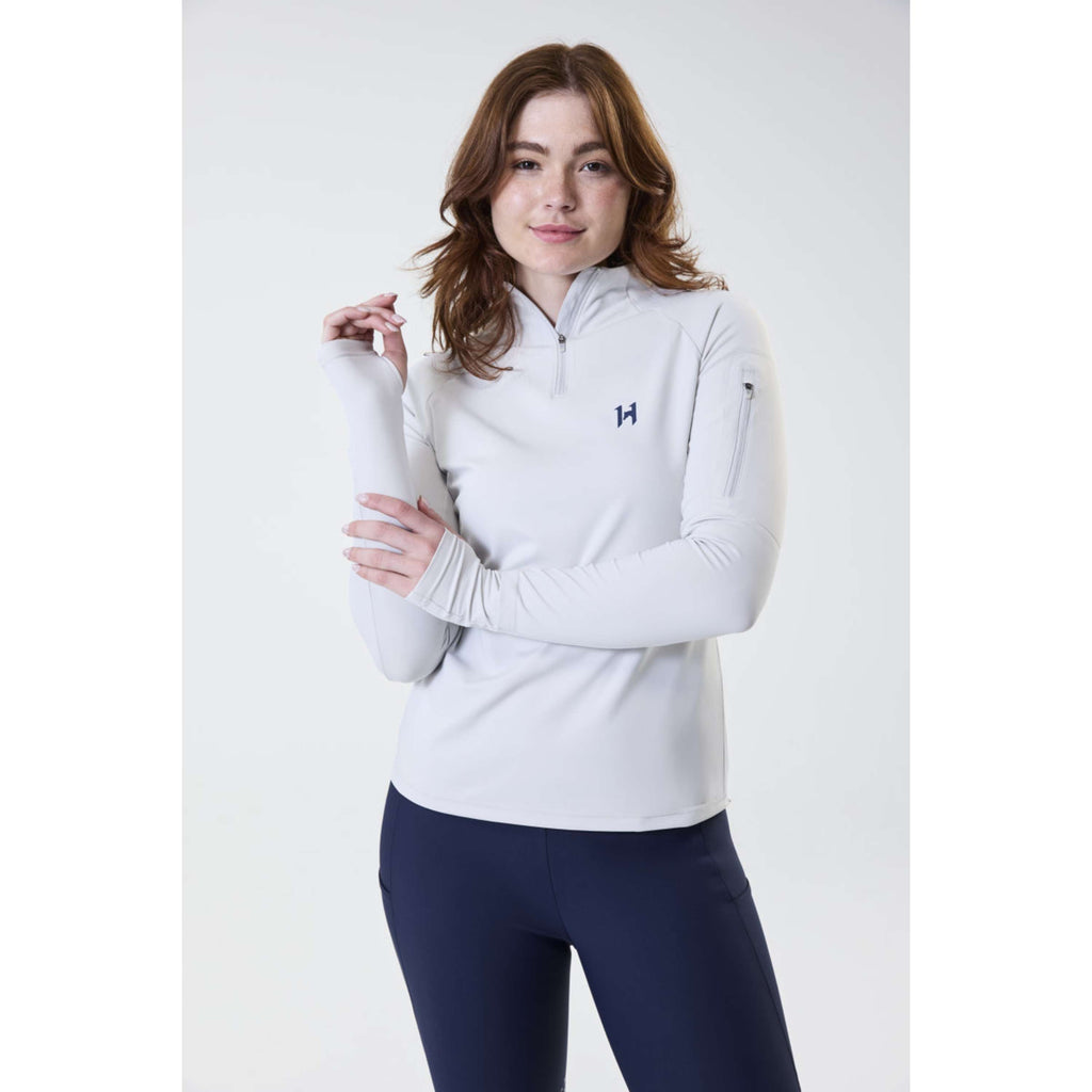 Horseware Shirt Strive Winter Zip Grau