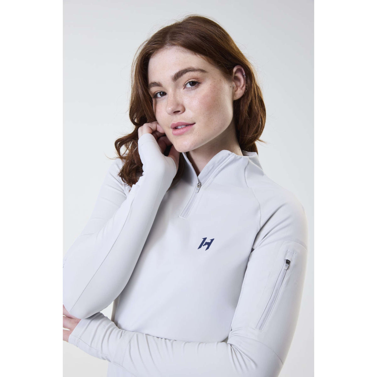 Horseware Shirt Strive Winter Zip Grau