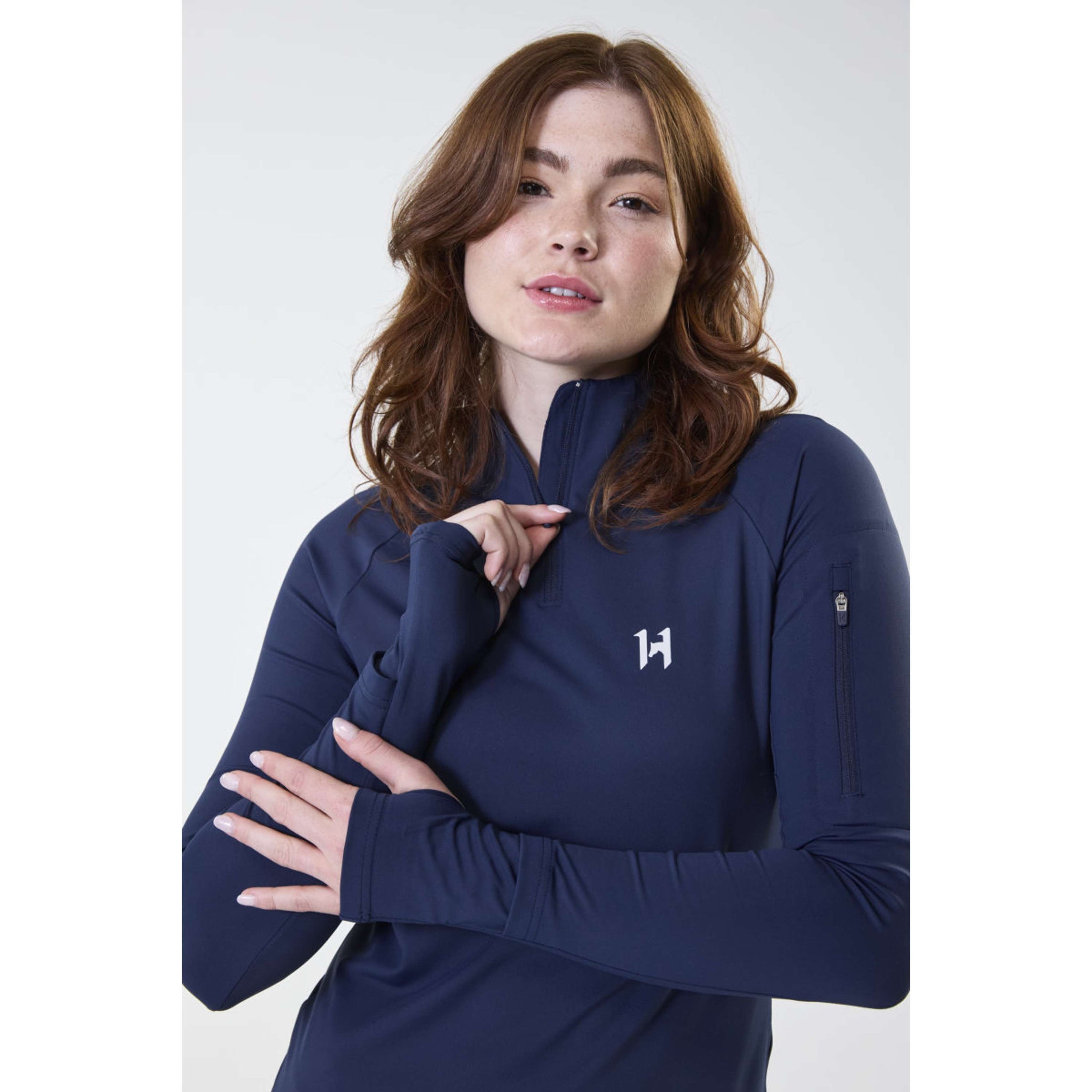 Horseware Shirt Strive Winter Zip Core Navy
