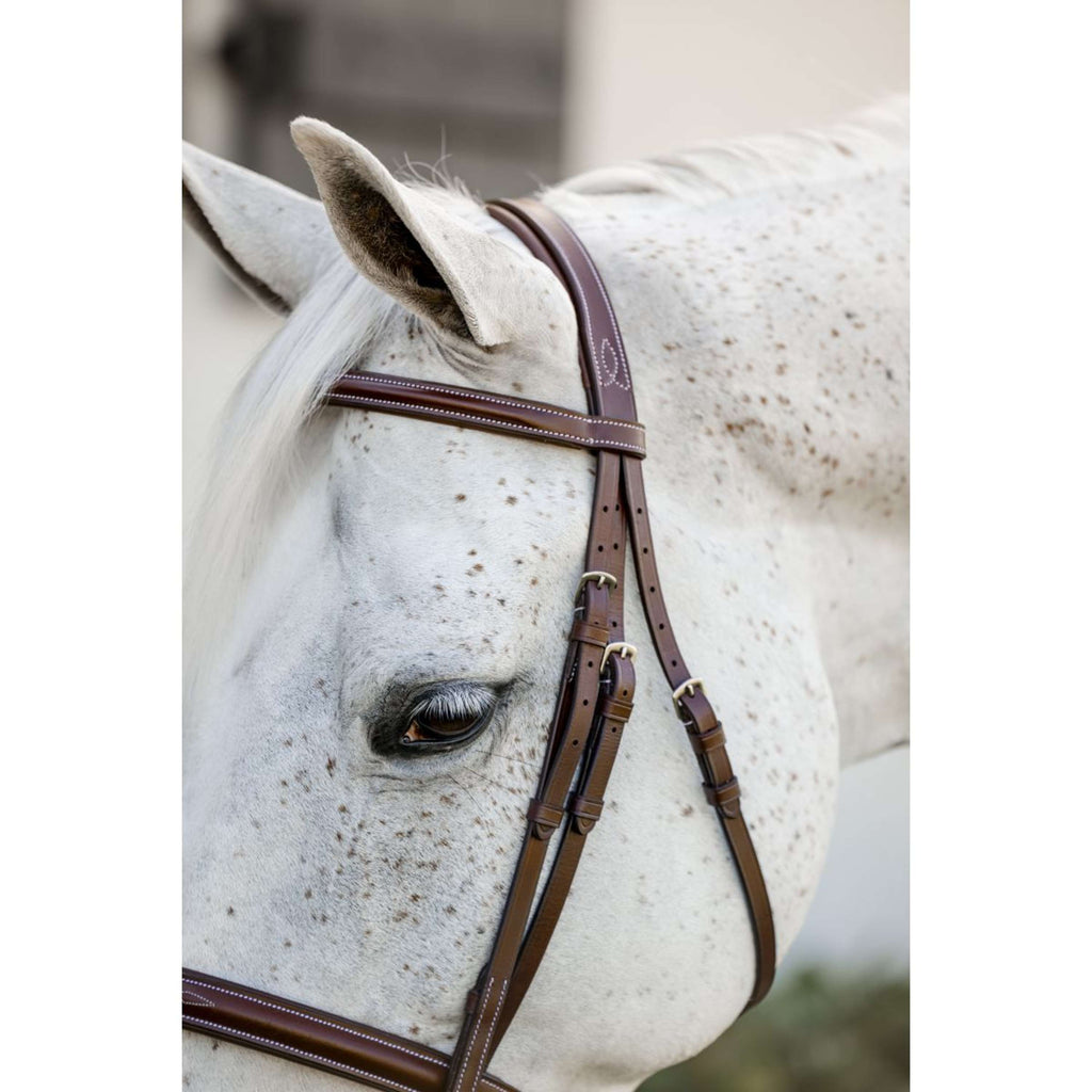Horseware Zaum Hunter Cavesson mit Zügeln Dark Tan