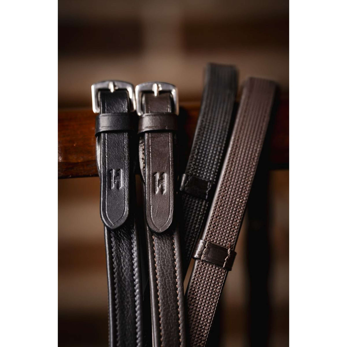 Horseware Zügel Jumper mit Stops Schwarz