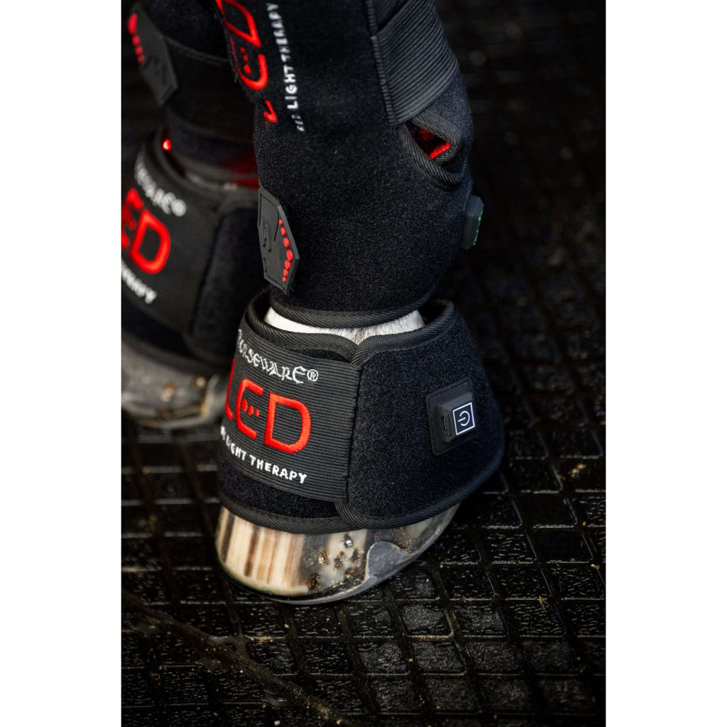 Horseware Mini Wraps LED Red Light Therapy Quad Schwarz/Schwarz