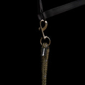 Imperial Riding Führstrick IRHDeluxe mit Karabinerhaken Olivgrün