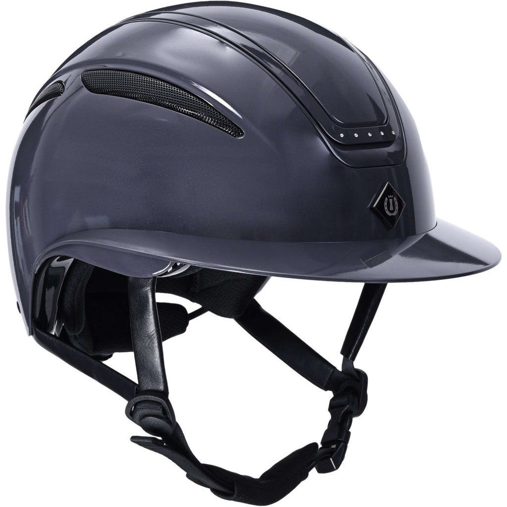 Imperial Riding Reithelm IRHOlania Deluxe Big Visor Grau