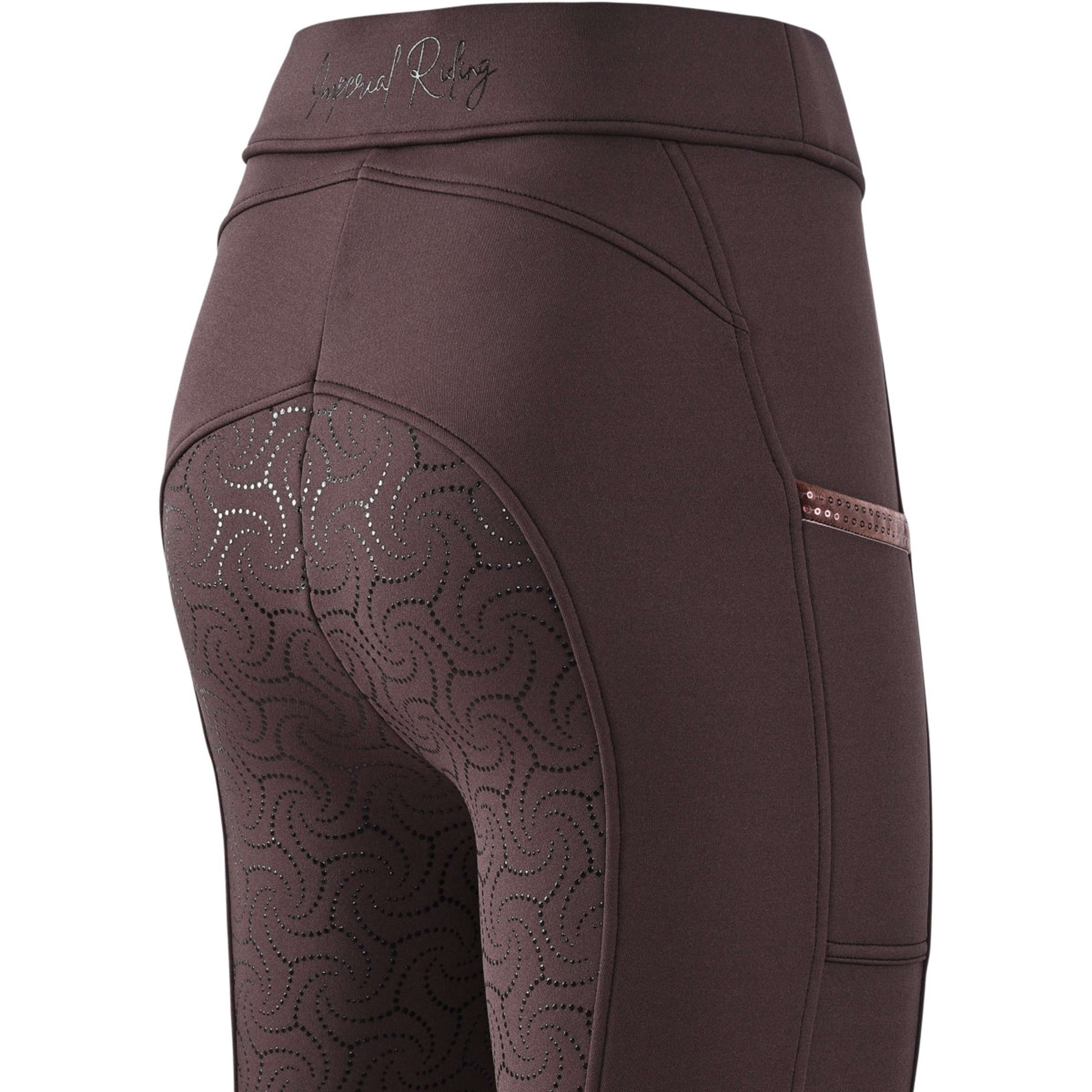 Imperial Riding Reitleggings IRHTeddy Full Grip Chocolate