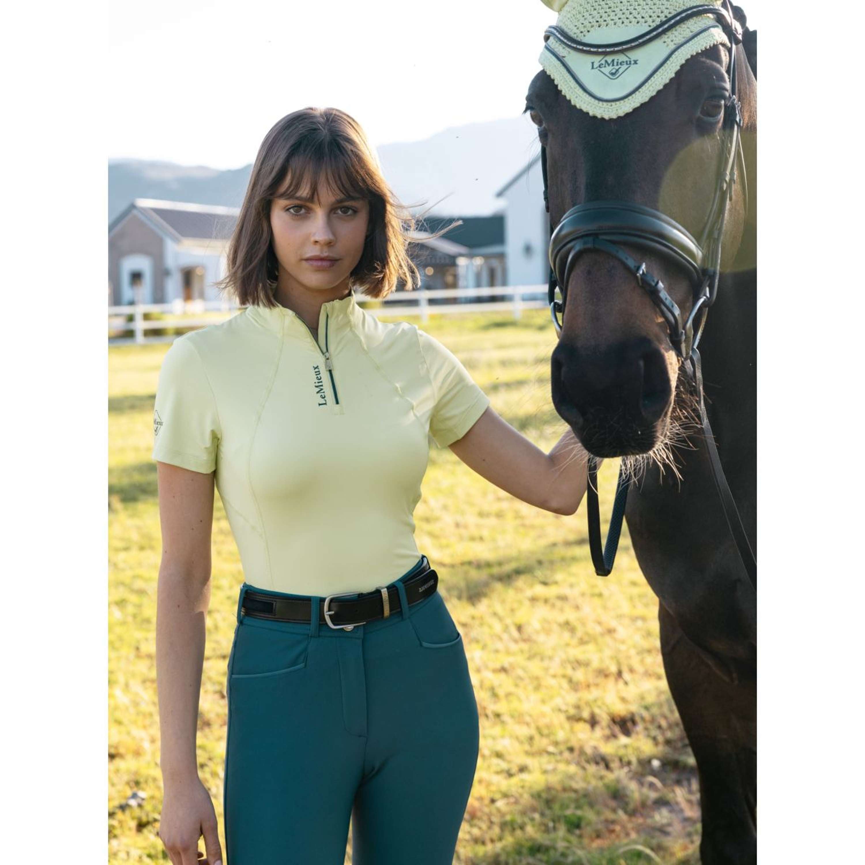 LeMieux Base Layer Classique Kurze Ärmel Macaron