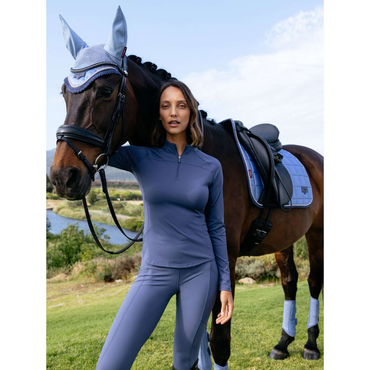 LeMieux Base Layer Airflow Lange Ärmel Shadow