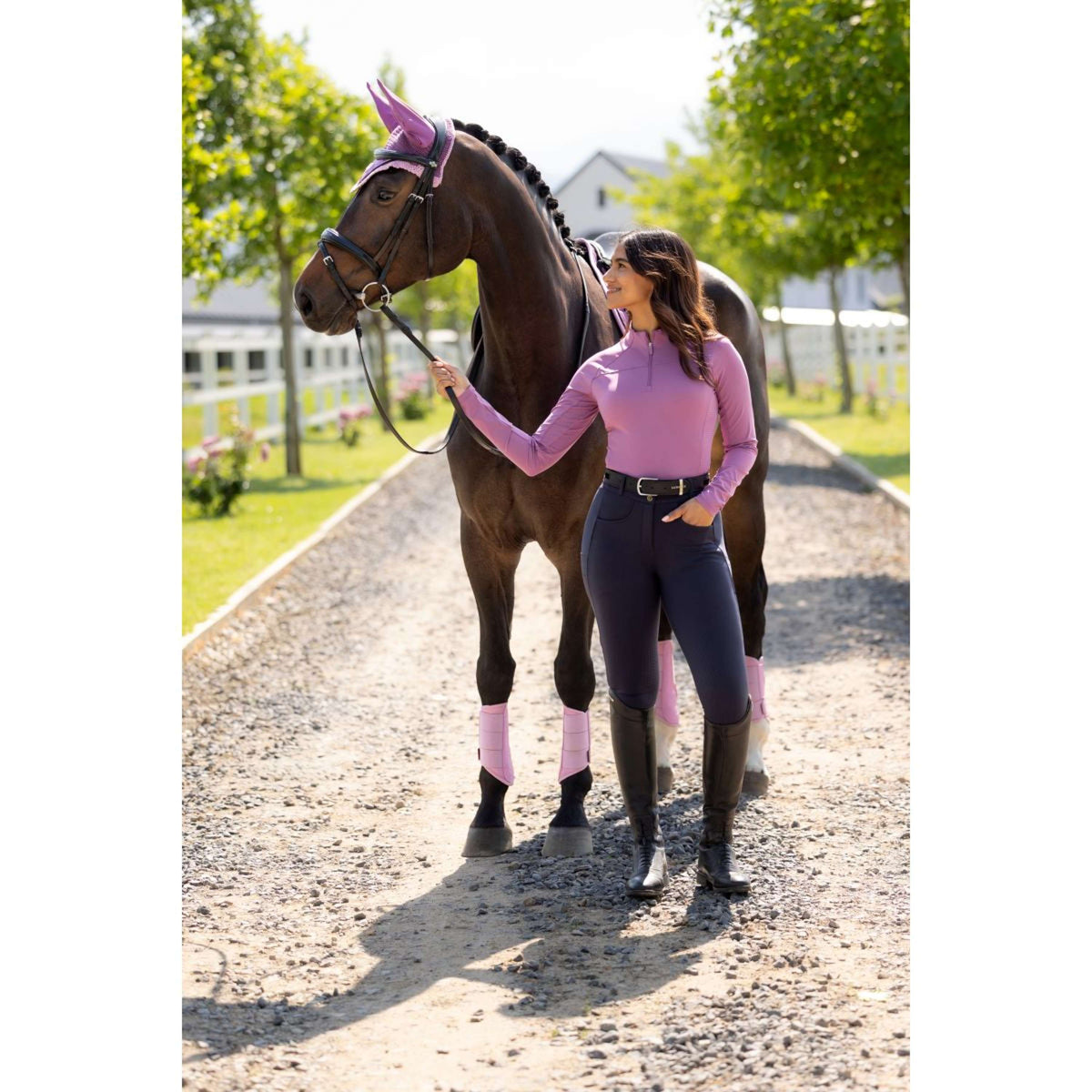 LeMieux Base Layer Airflow Lange Ärmel Mallow