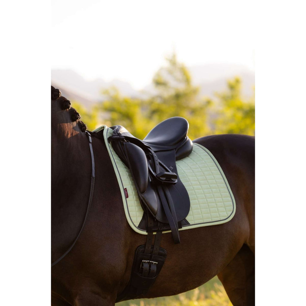 LeMieux Schabracke Suede Square Dressur Macaron
