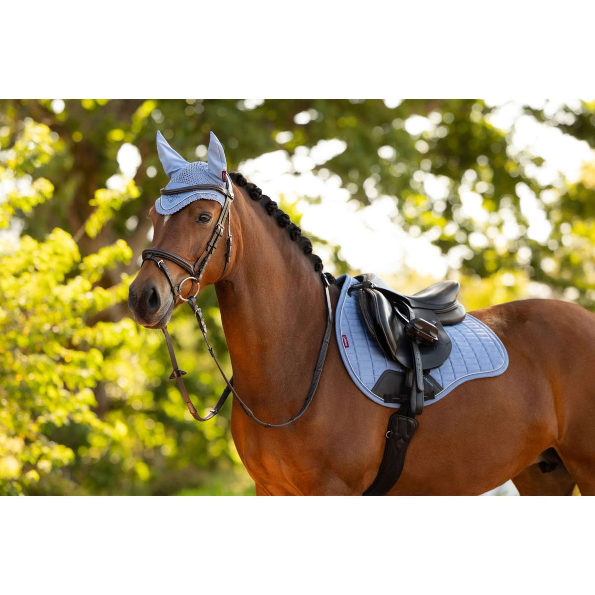 LeMieux Schabracke Suede Square Vielseitigkeit Powder Blue