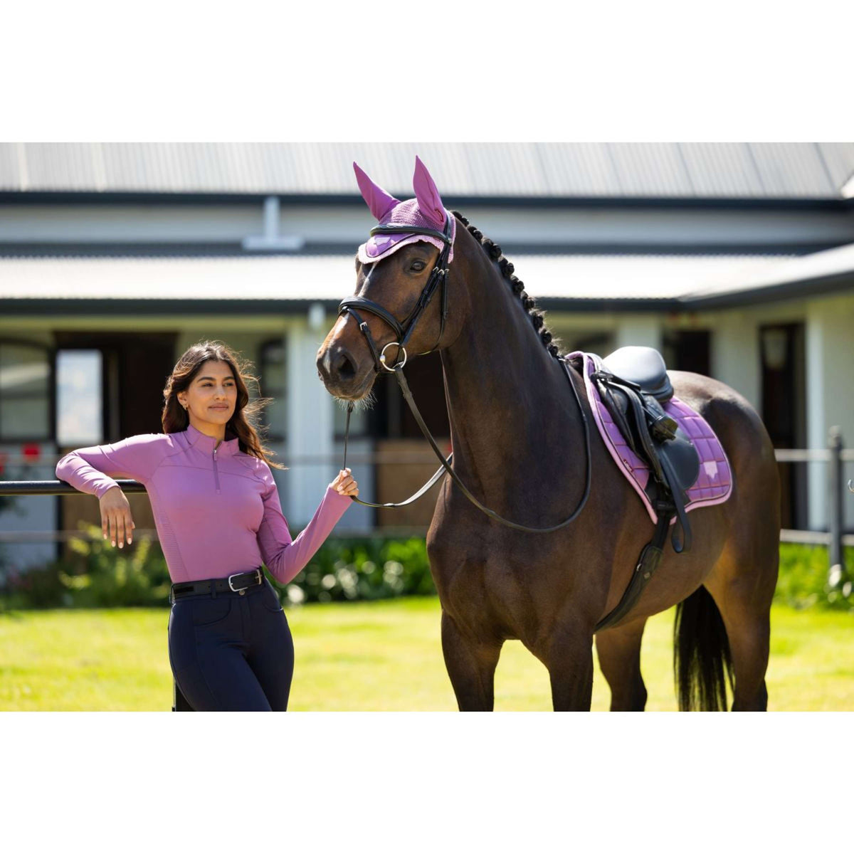 LeMieux Schabracke Loire Classic Close Contact Square Springen Mallow