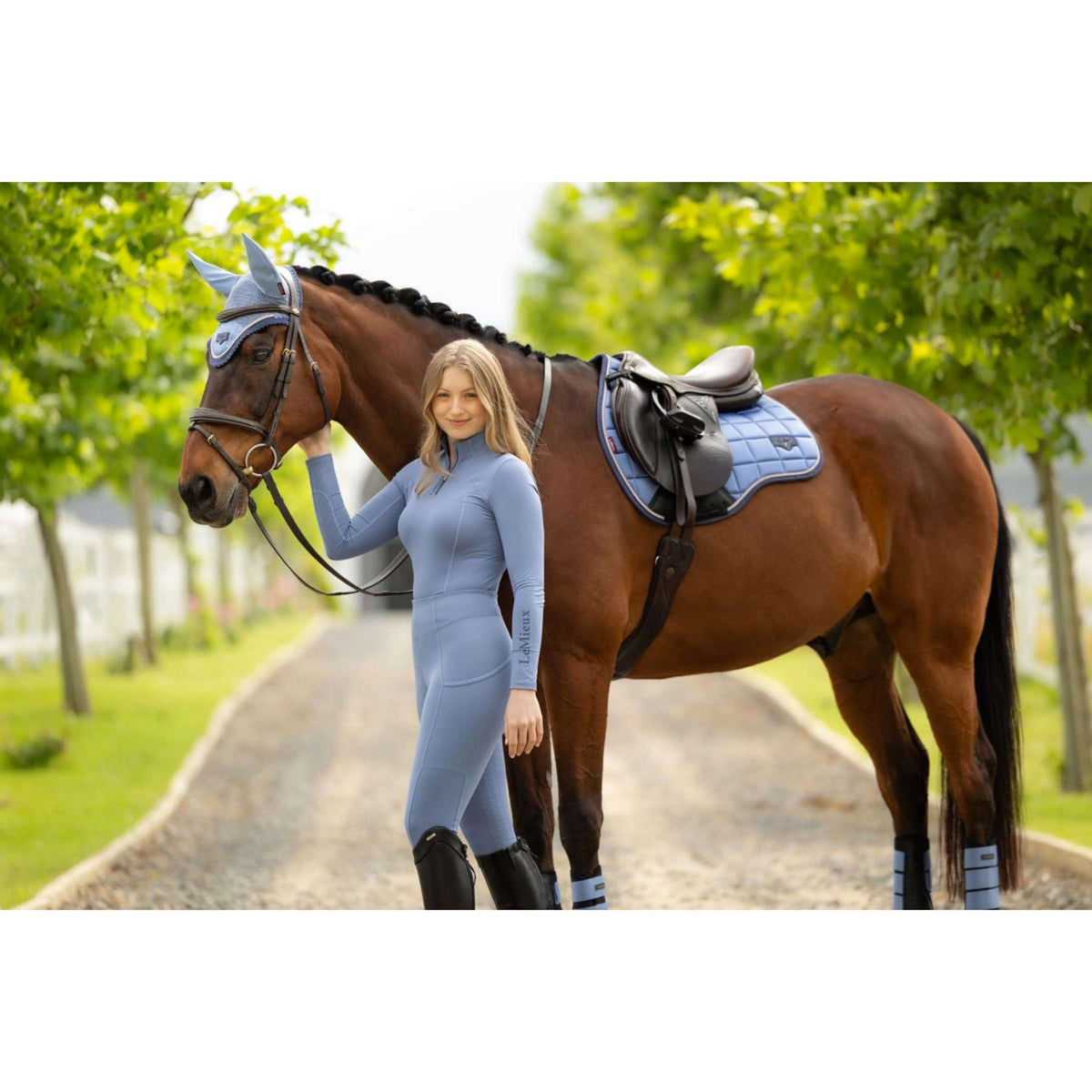 LeMieux Schabracke Loire Classic Square Vielseitigkeit Powder Blue