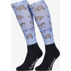 LeMieux Socken Footsie Zebra Schwarz/Blau