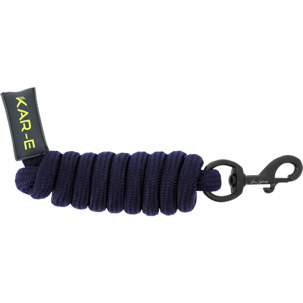 K by EQUITHÈME Führstrick Triton mit Karabinerhaken Navy