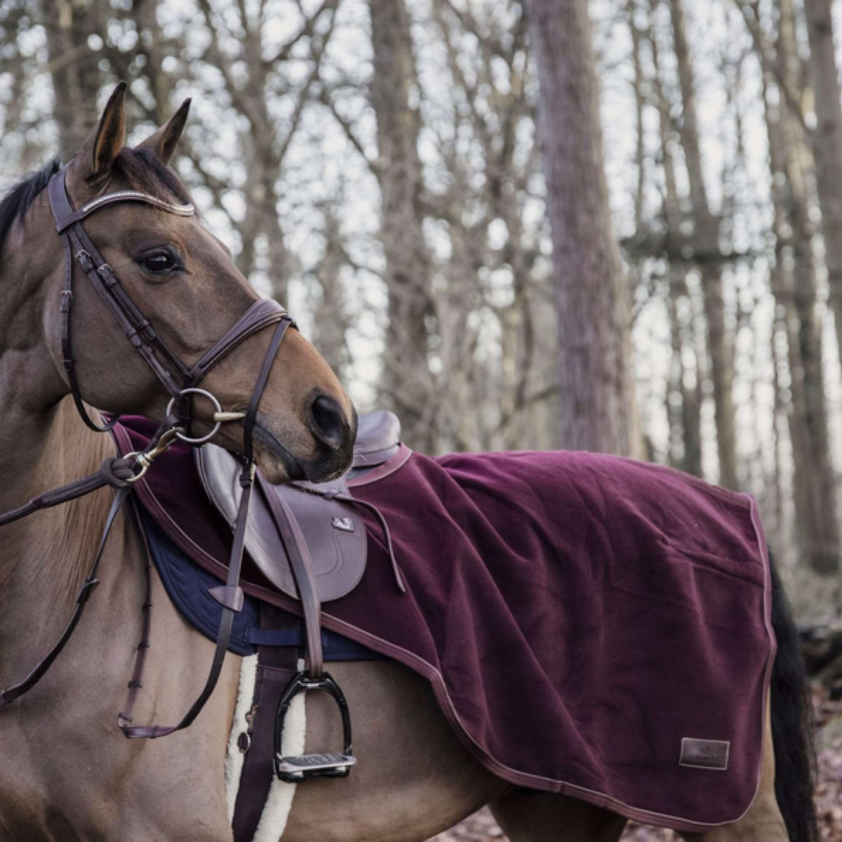 Kentucky Horsewear Ausreitdecke Heavy Fleece Bordeaux