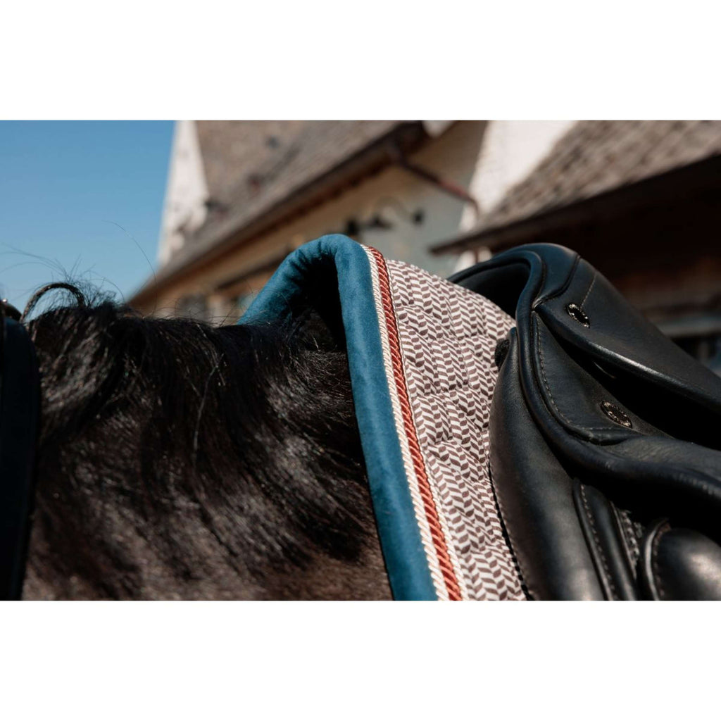 Kentucky Horsewear Schabracke Pied-de-Poule Dressur Bordeaux/Navy