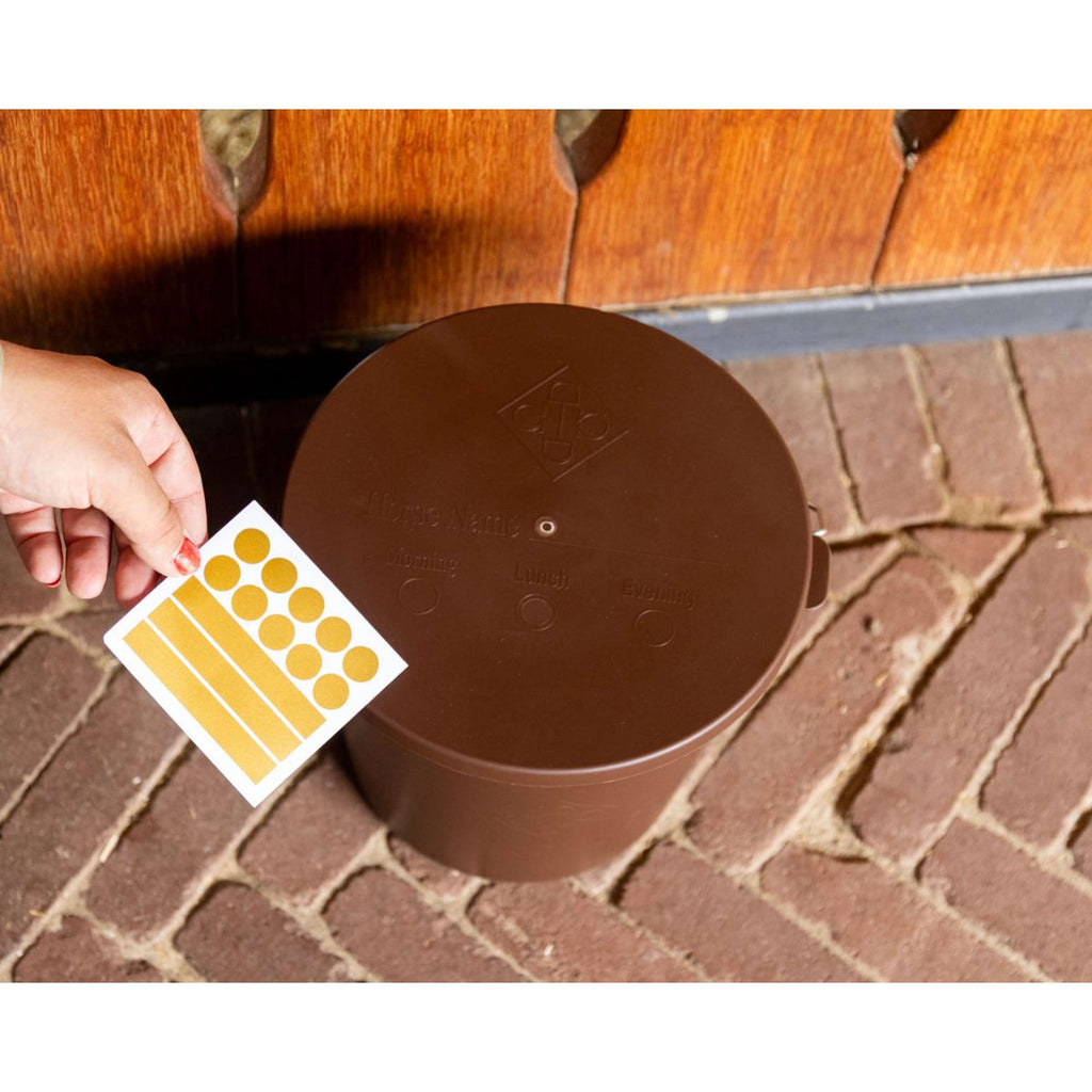 Kentucky Eimer mit Deckel Braun