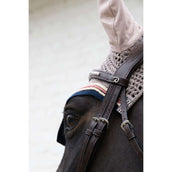 Kentucky Horsewear Fliegenhaube Wellington Pied-de-Poule Bordeaux/Navy