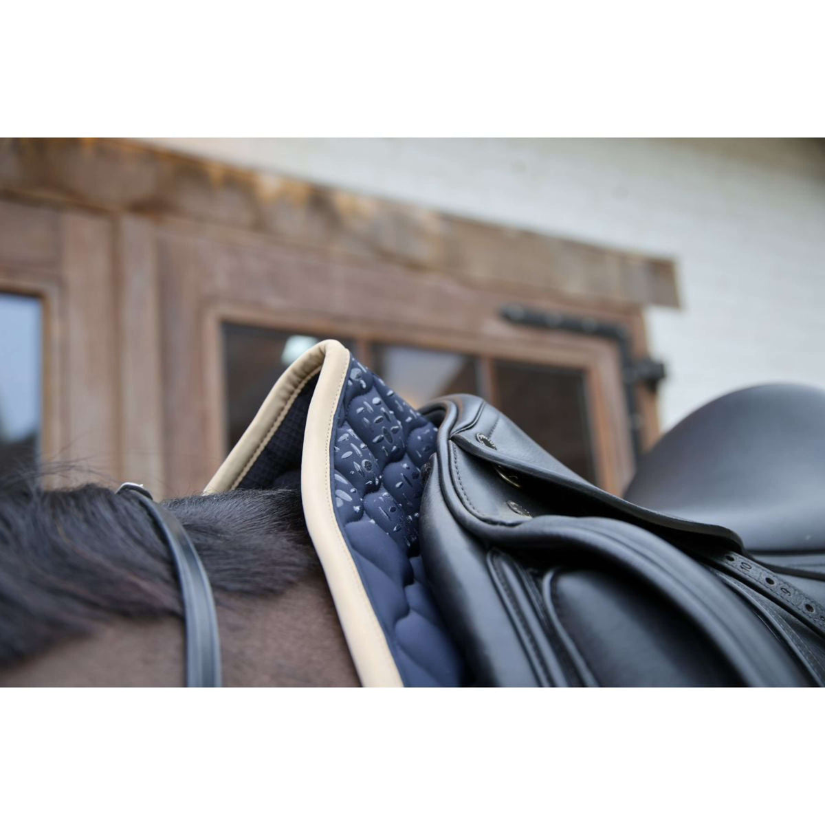 Kentucky Horsewear Schabracke Softshell Onion Quilt Dressur Navy/Beige