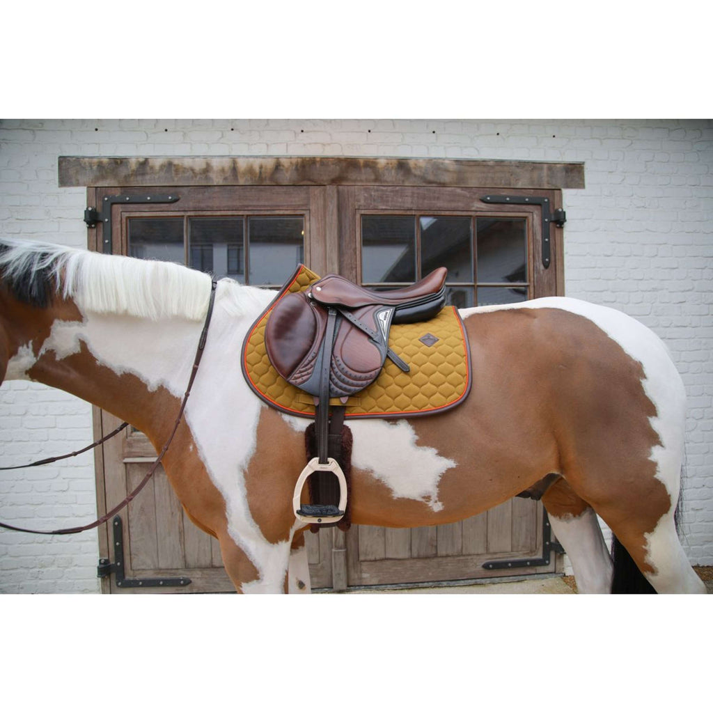 Kentucky Horsewear Schabracke Onion Quilt Leather Neon Springen Kaki