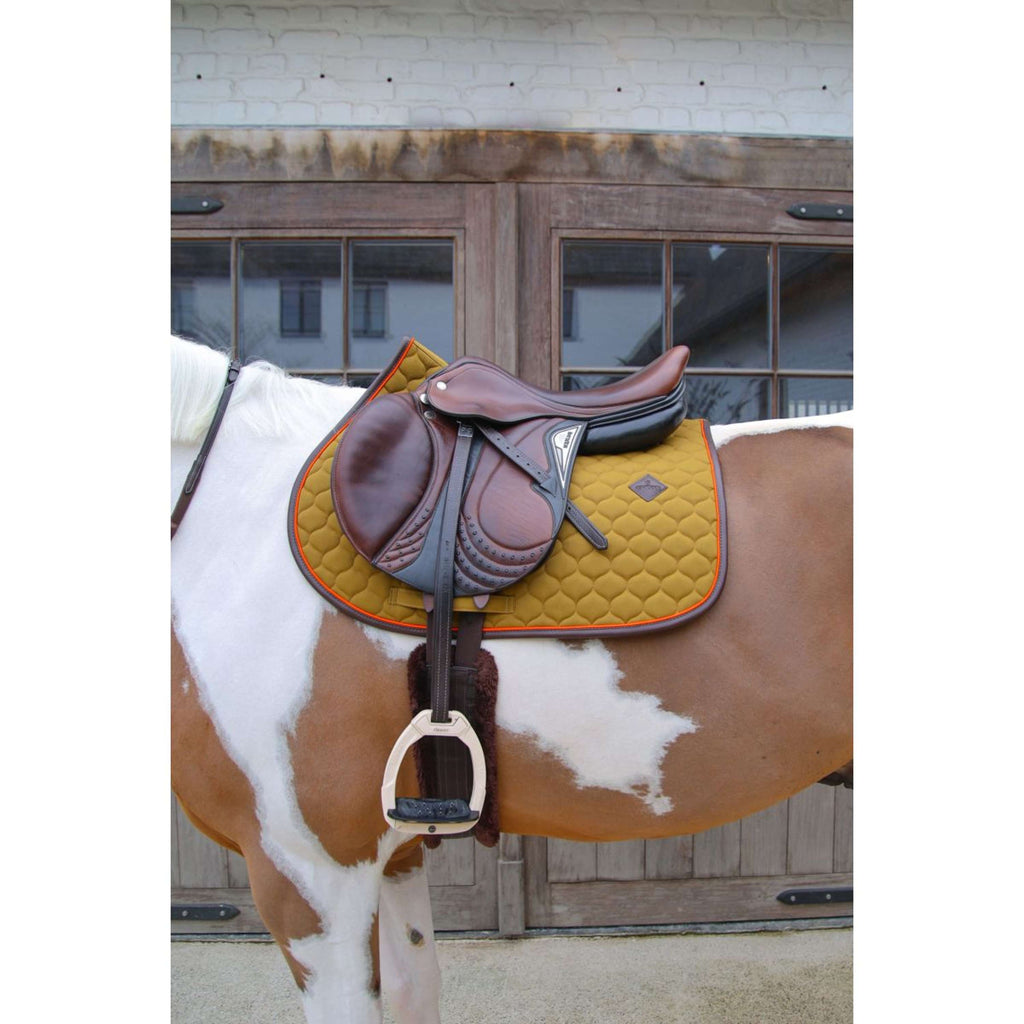 Kentucky Horsewear Schabracke Onion Quilt Leather Neon Springen Kaki