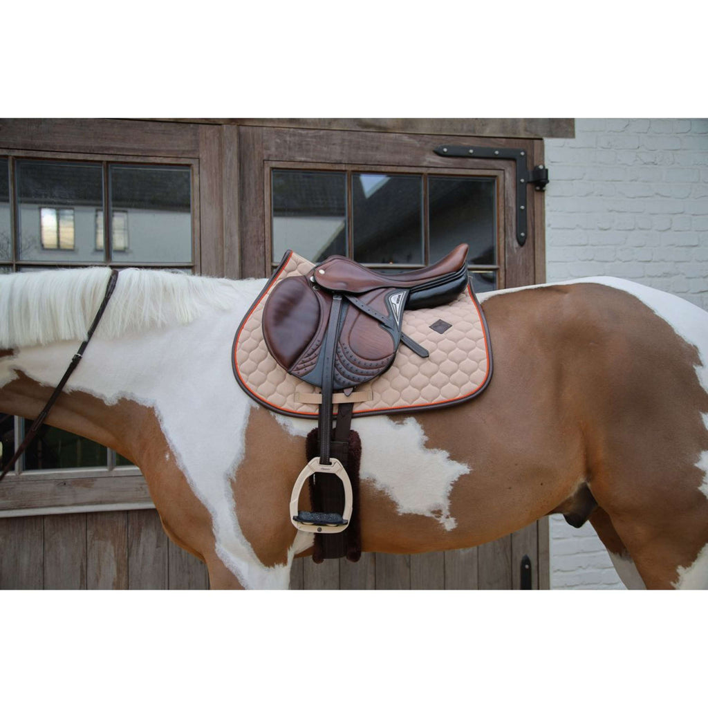 Kentucky Horsewear Schabracke Onion Quilt Leather Neon Springen Beige