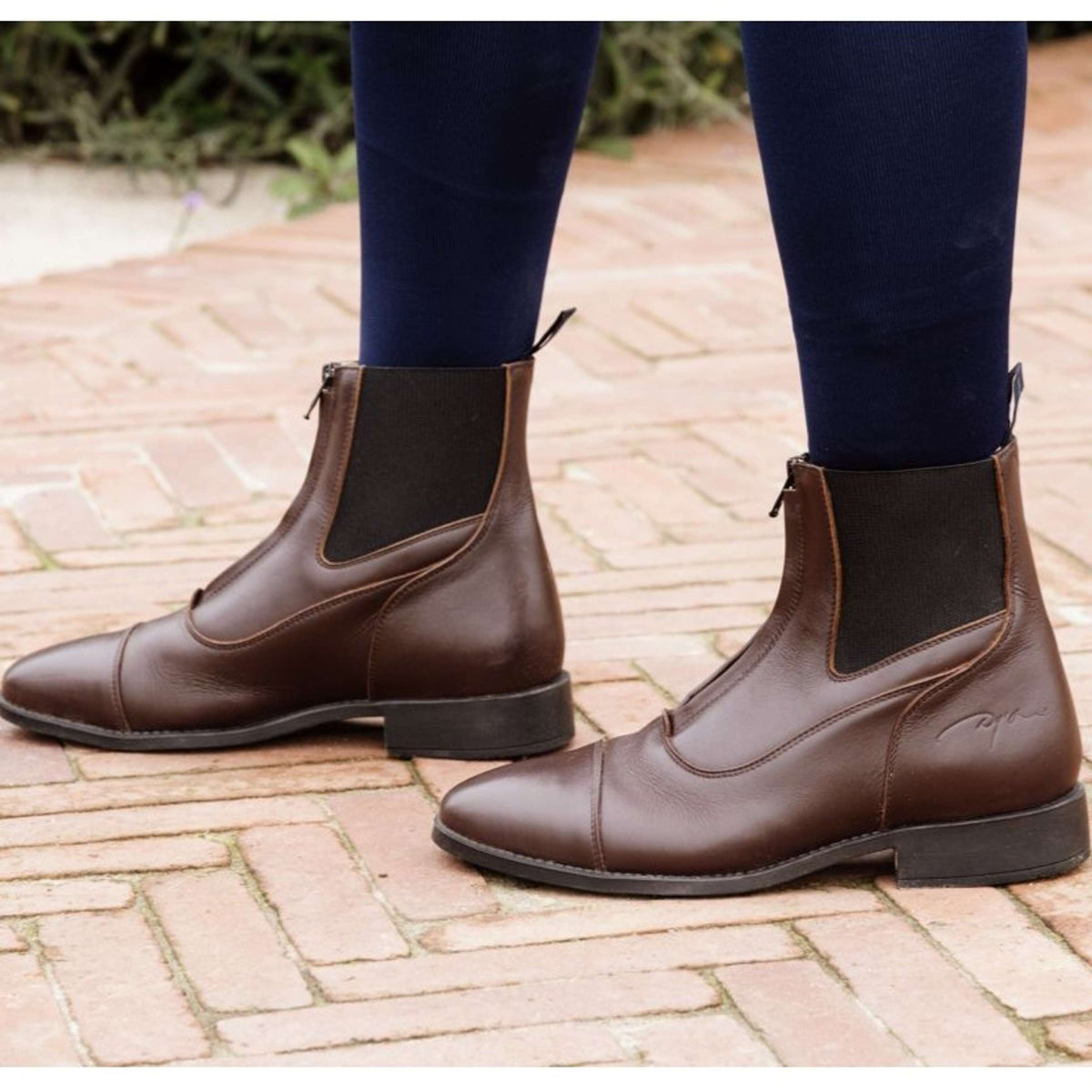 Dyon Stiefeletten Front Zipper Braun