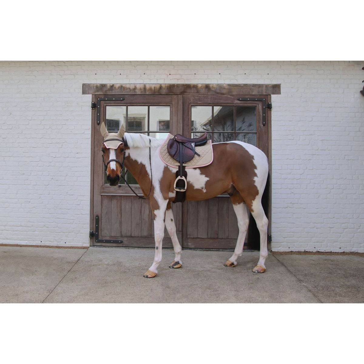 Kentucky Horsewear Schabracke Softshell Onion Quilt Springen Beige/Altrosa