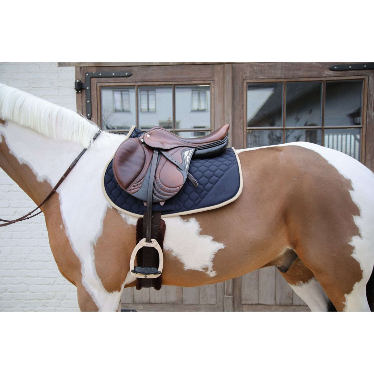 Kentucky Horsewear Schabracke Softshell Onion Quilt Springen Navy/Beige