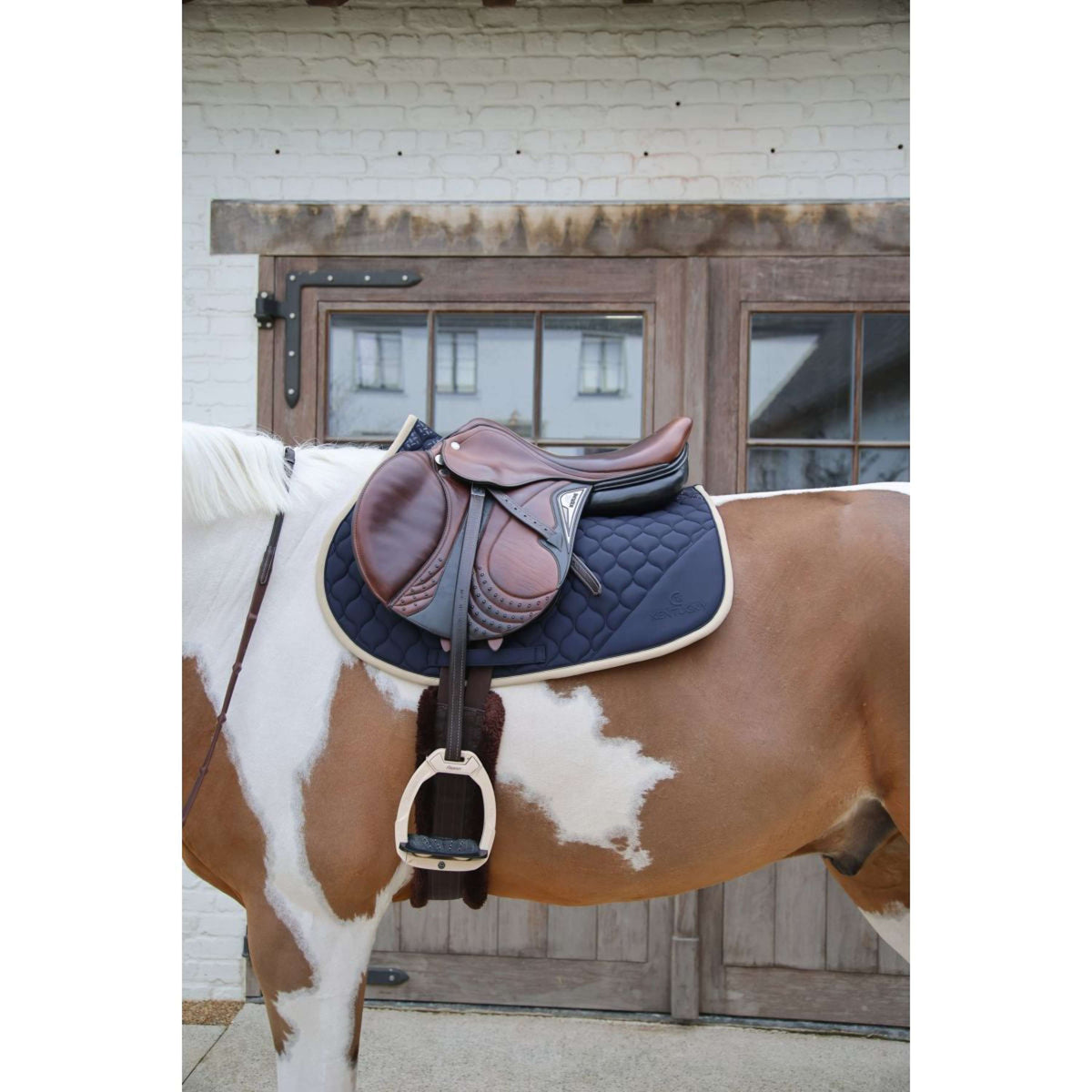 Kentucky Horsewear Schabracke Softshell Onion Quilt Springen Navy/Beige