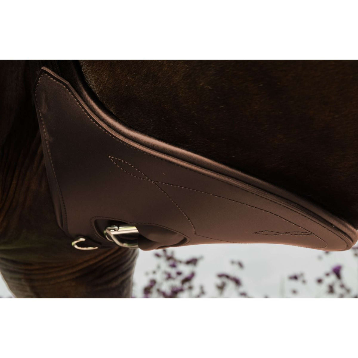 Kentucky Horsewear Spring Sattelgurt Bauchtasche Anatomic Braun