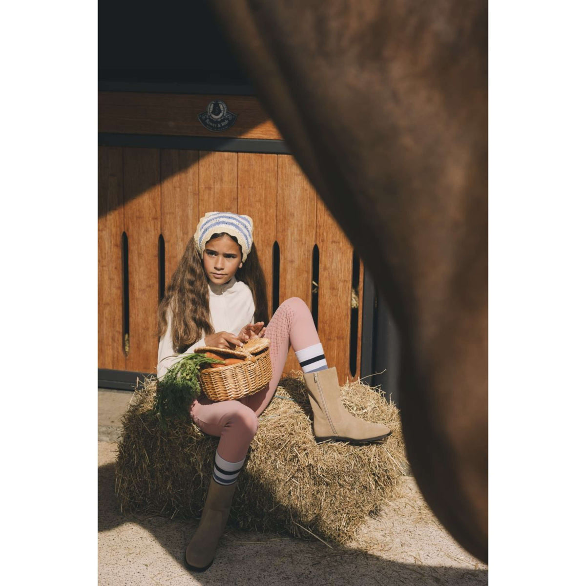 Kentucky Reitleggings Miami Knee Grip Girls Old Rose