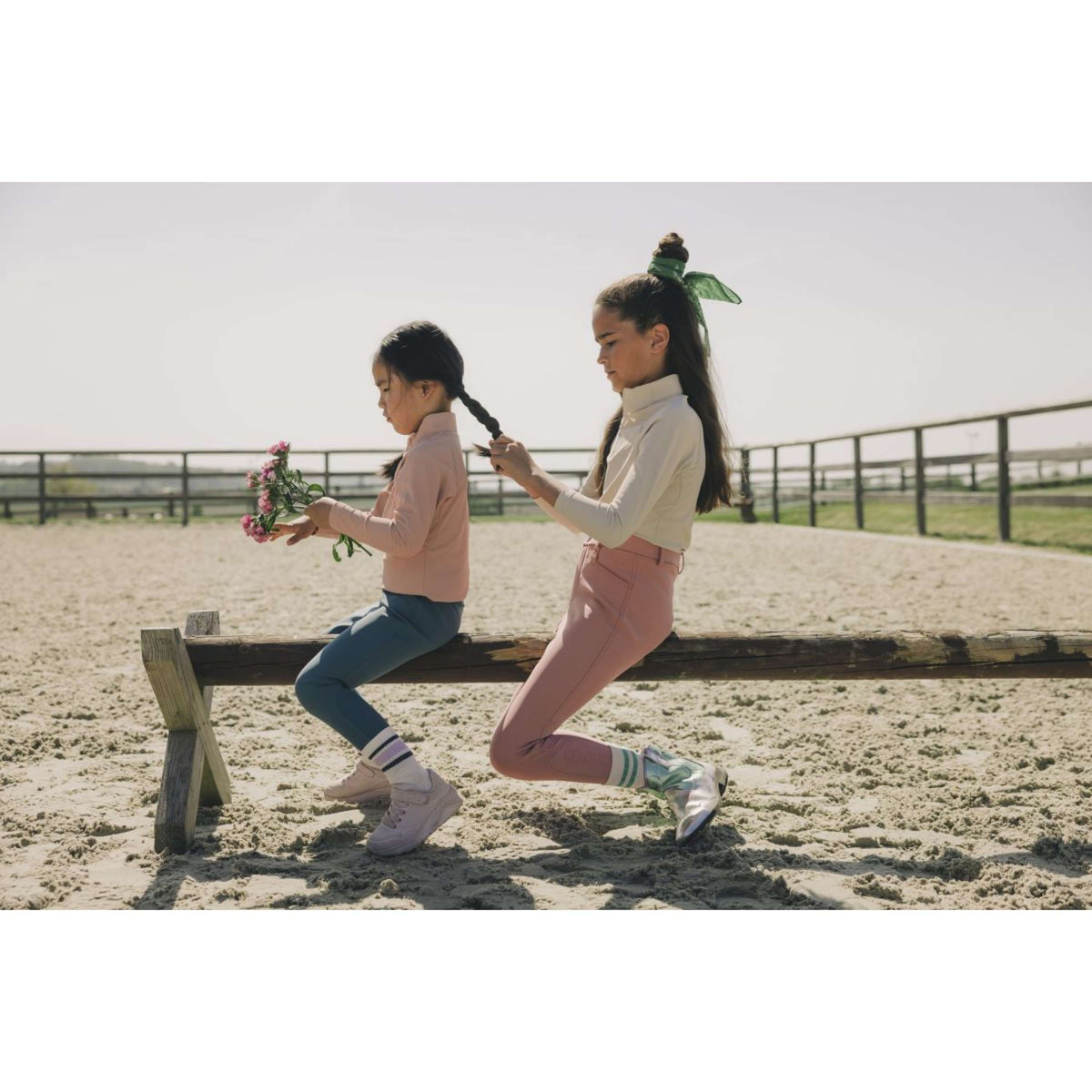 Kentucky Reithose Miami City Knee Grip Girls Old Rose