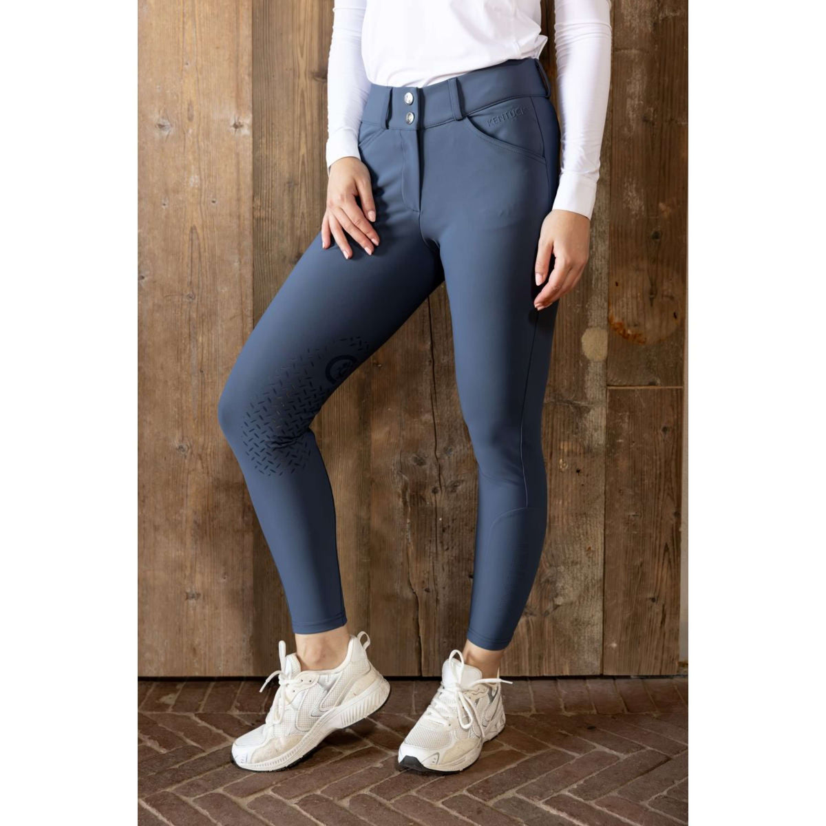 Kentucky Reithose Miami Knee Grip Damen Ozeanblau